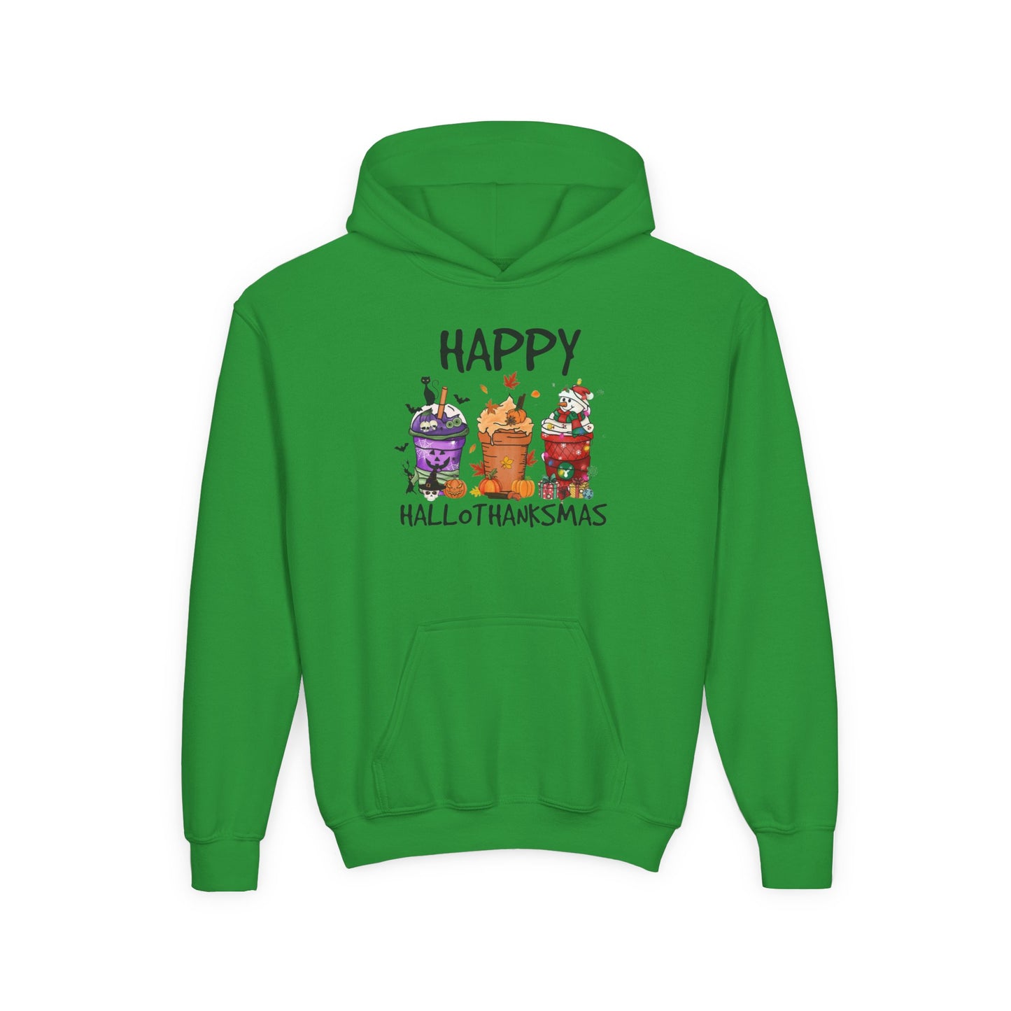 Happy Hallothanksmas Drinks Youth Hoodie