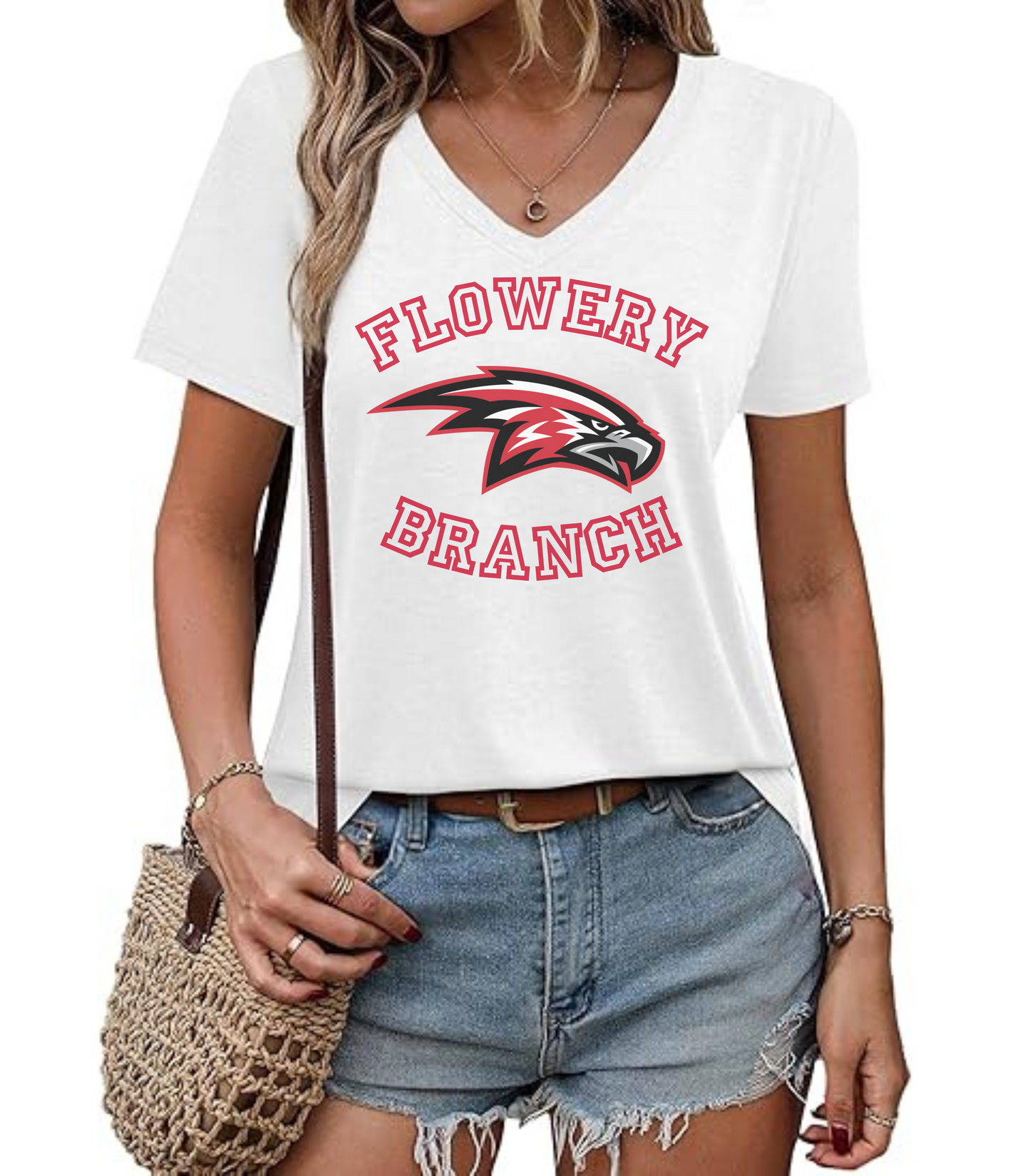 Flowery Branch V-Neck Tee