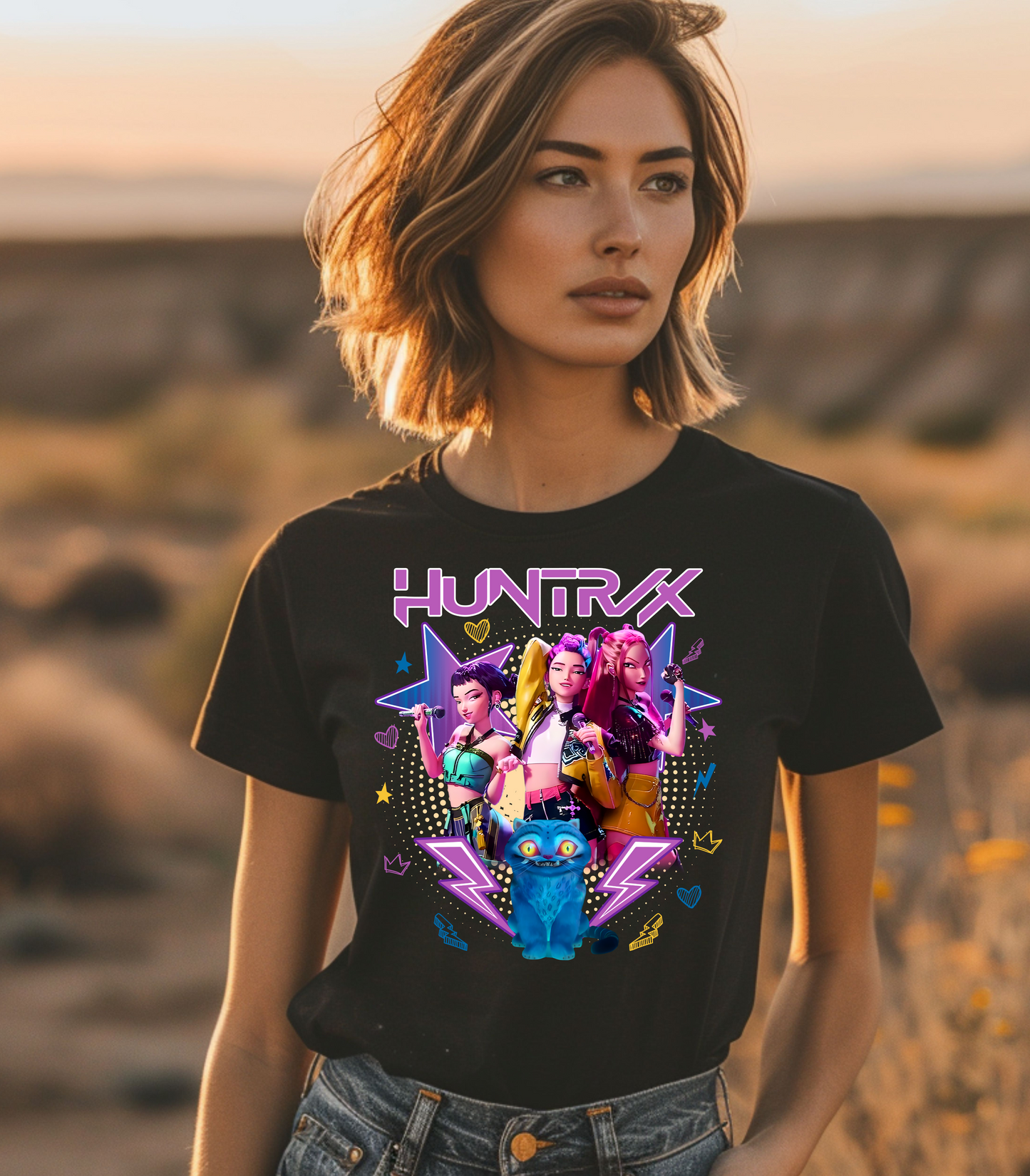 Kpop HUNTRIX Star T-Shirt