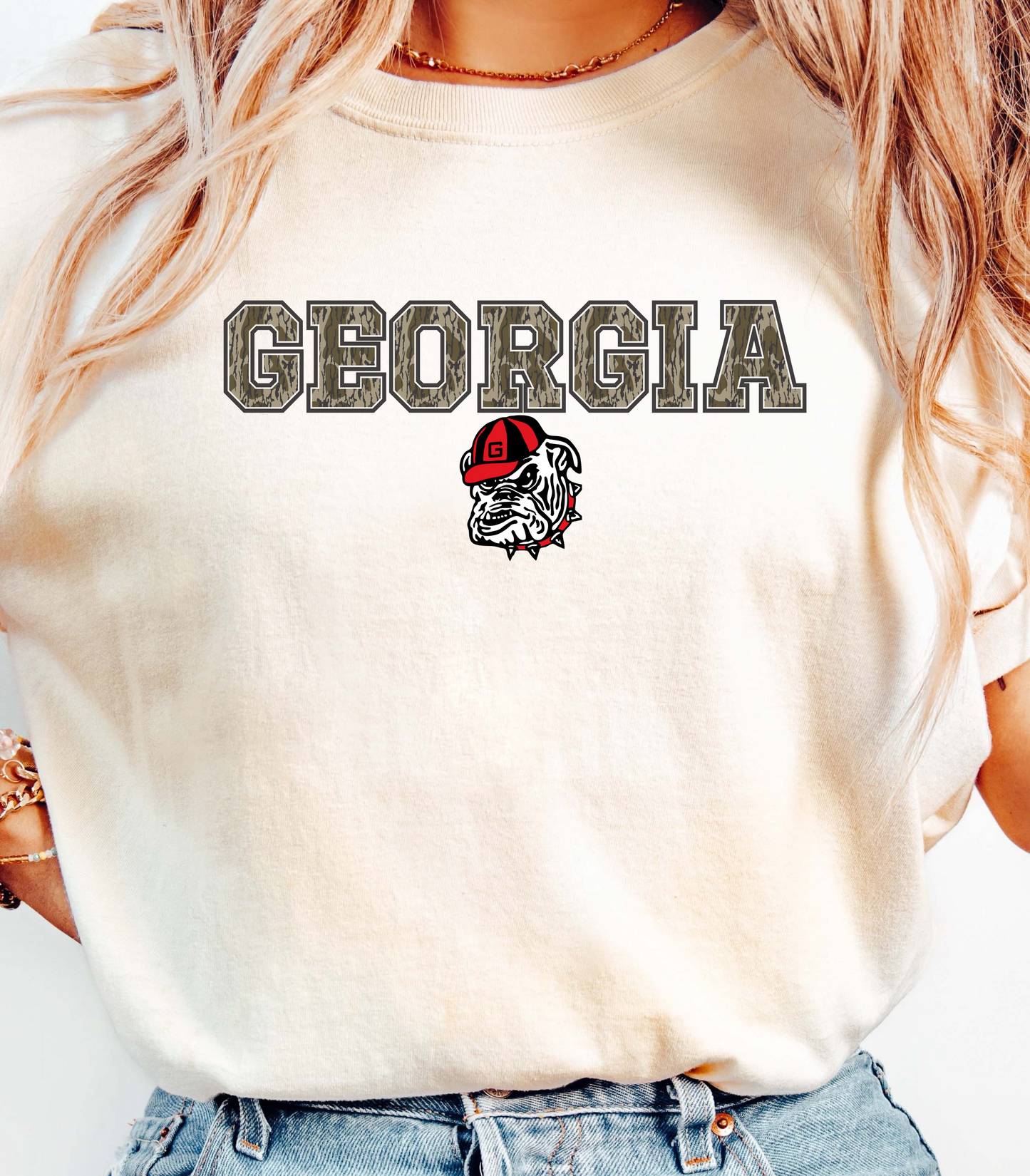 Camo Georgia Dog Unisex T-Shirt