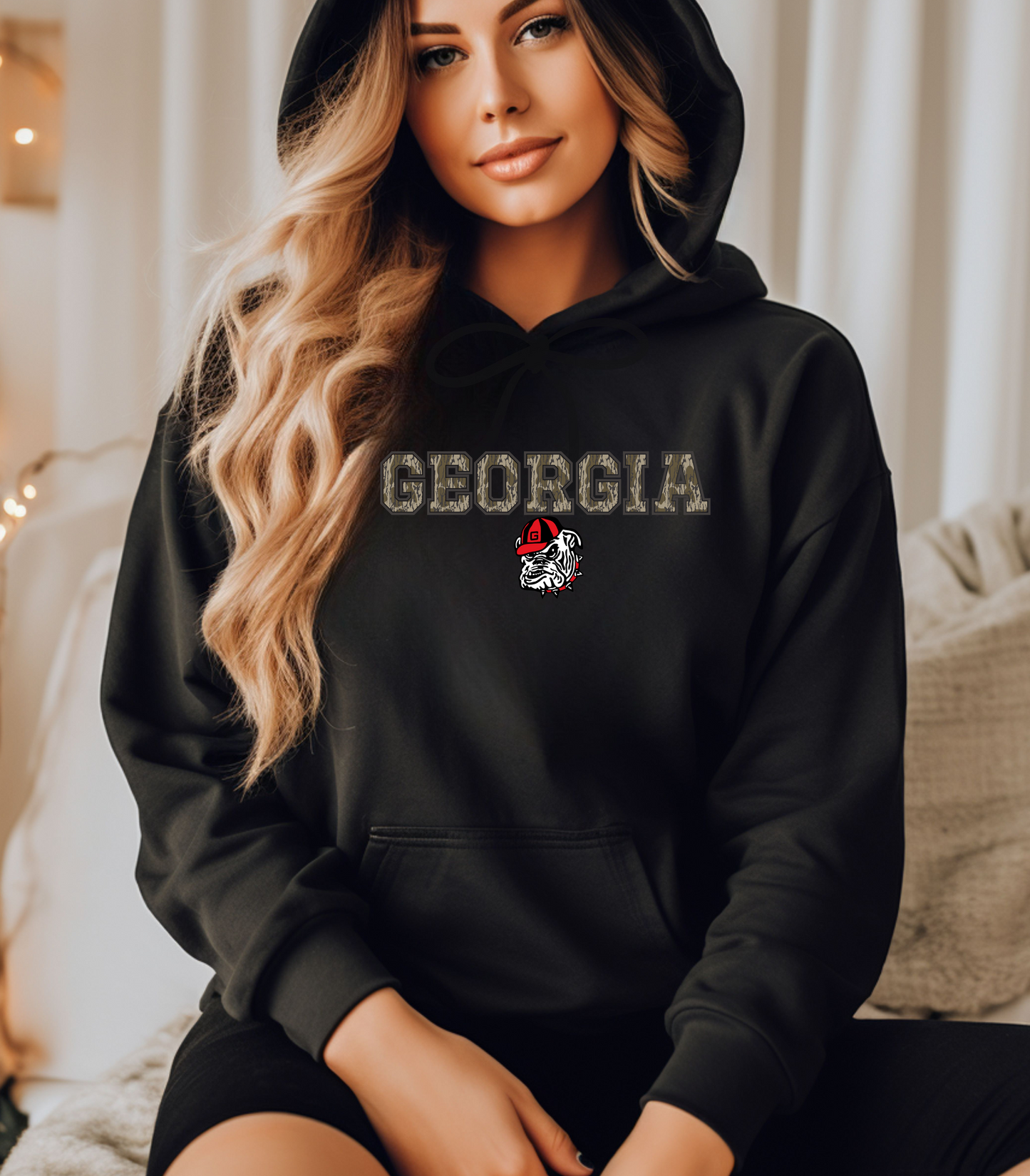 Camo Georgia Dog Hoodie