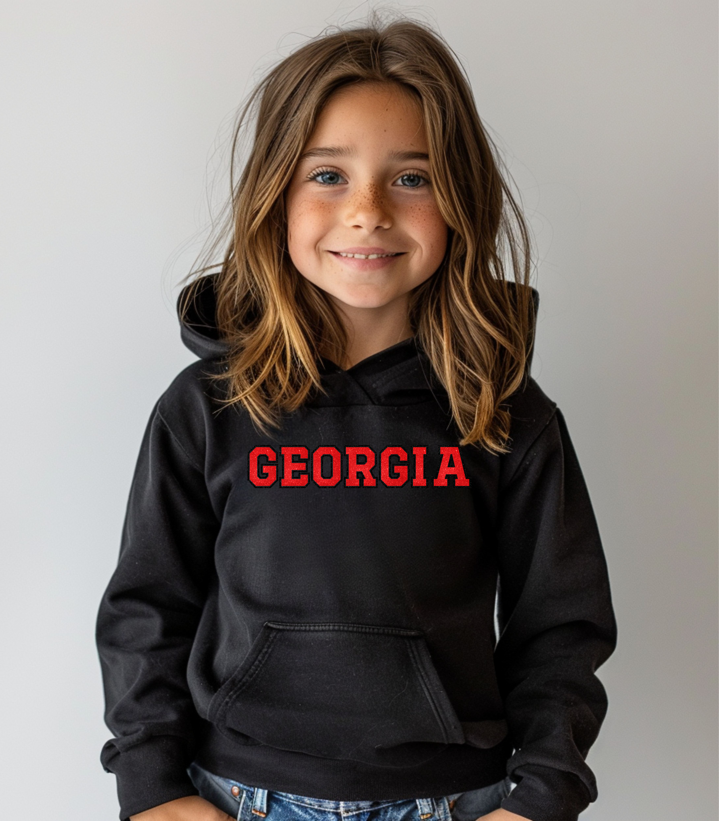 Glittery Georgia Youth Hoodie