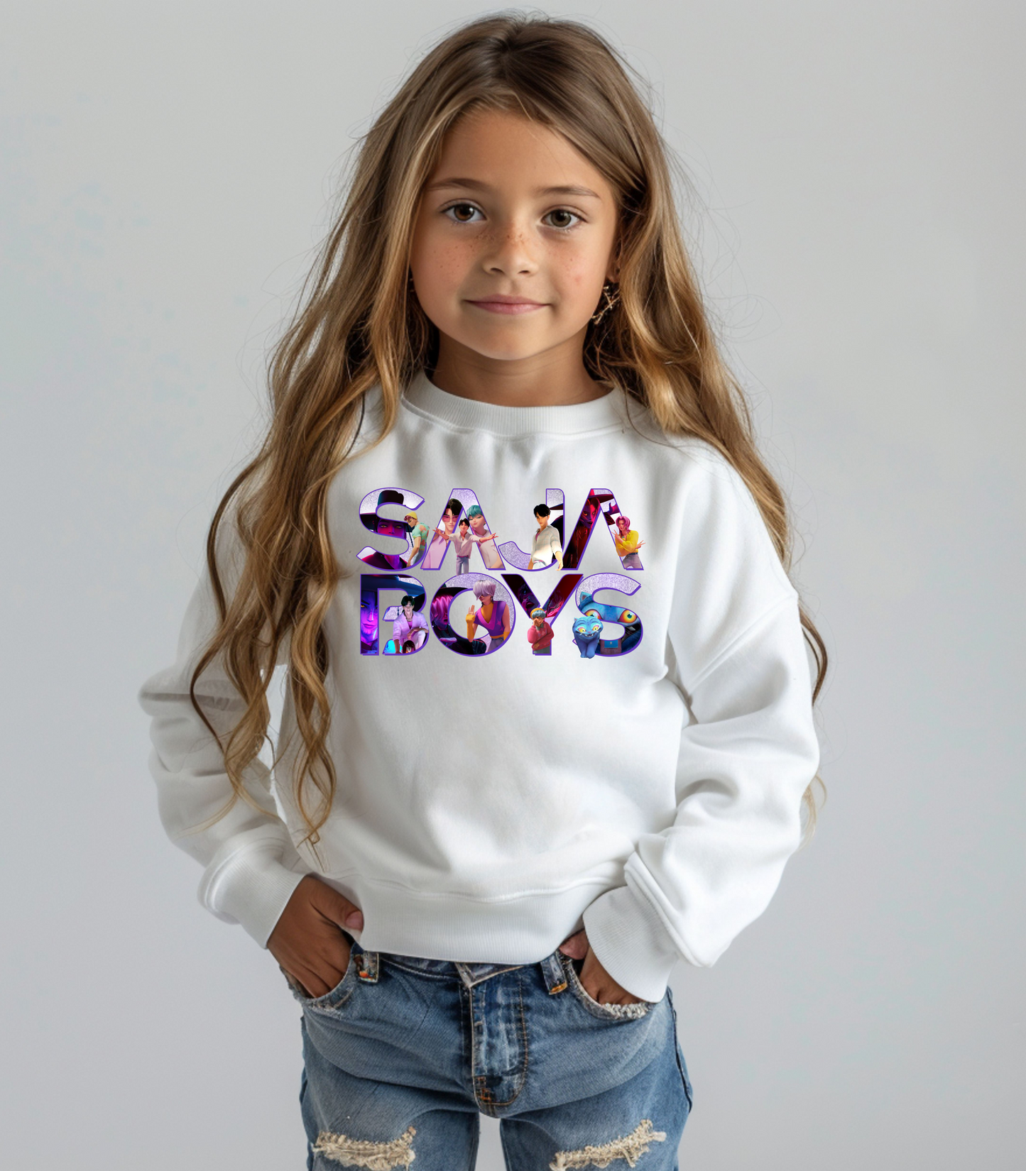 K-Pop Saja Boys Words Youth Crewneck Sweatshirt