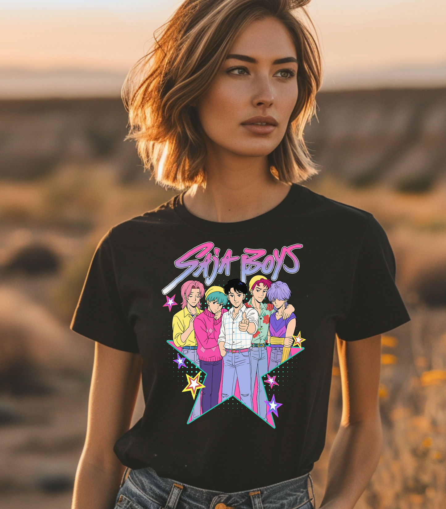 K-Pop Saja Boys Star T-Shirt
