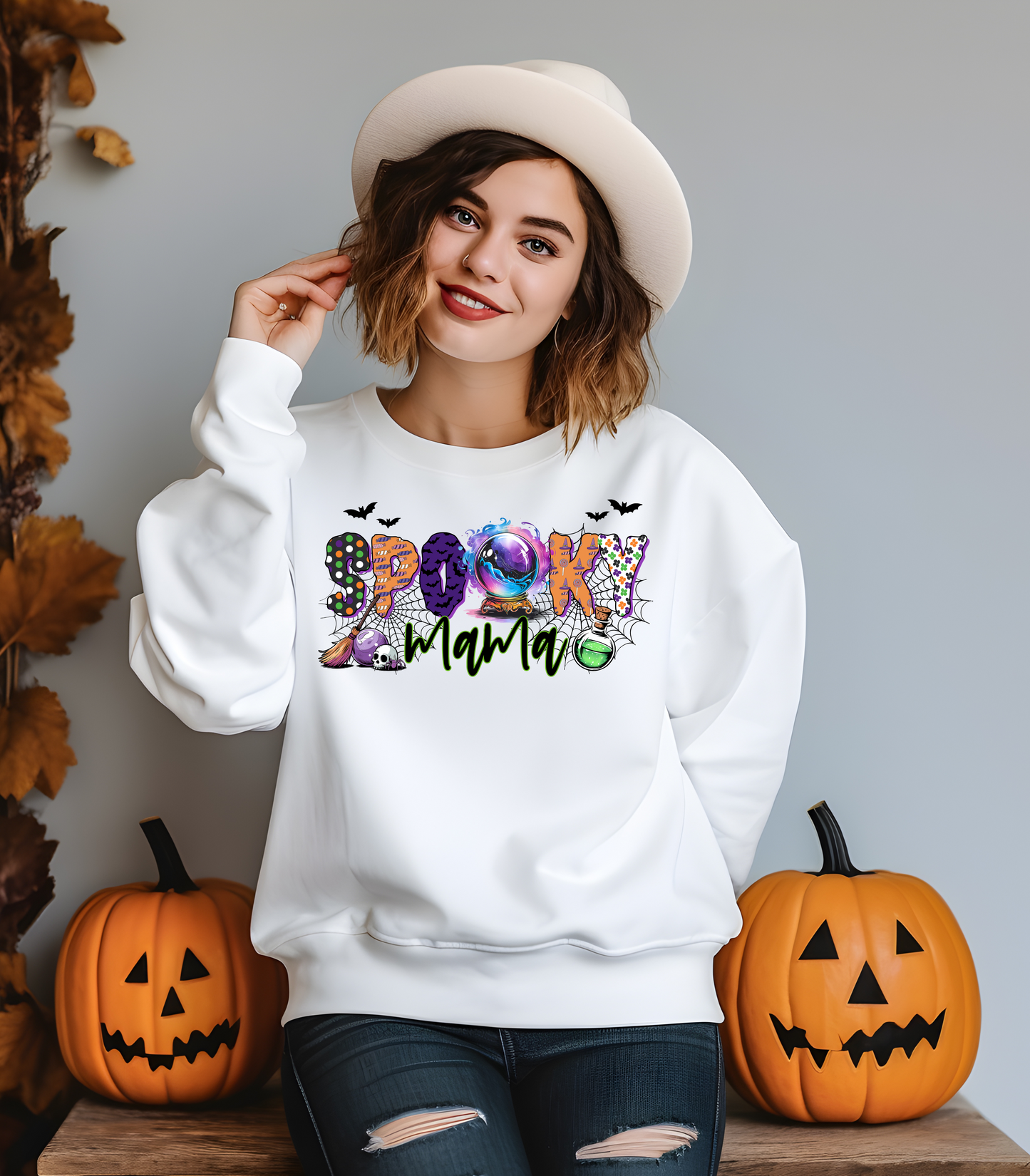 Spooky Mama Crewneck Sweatshirt