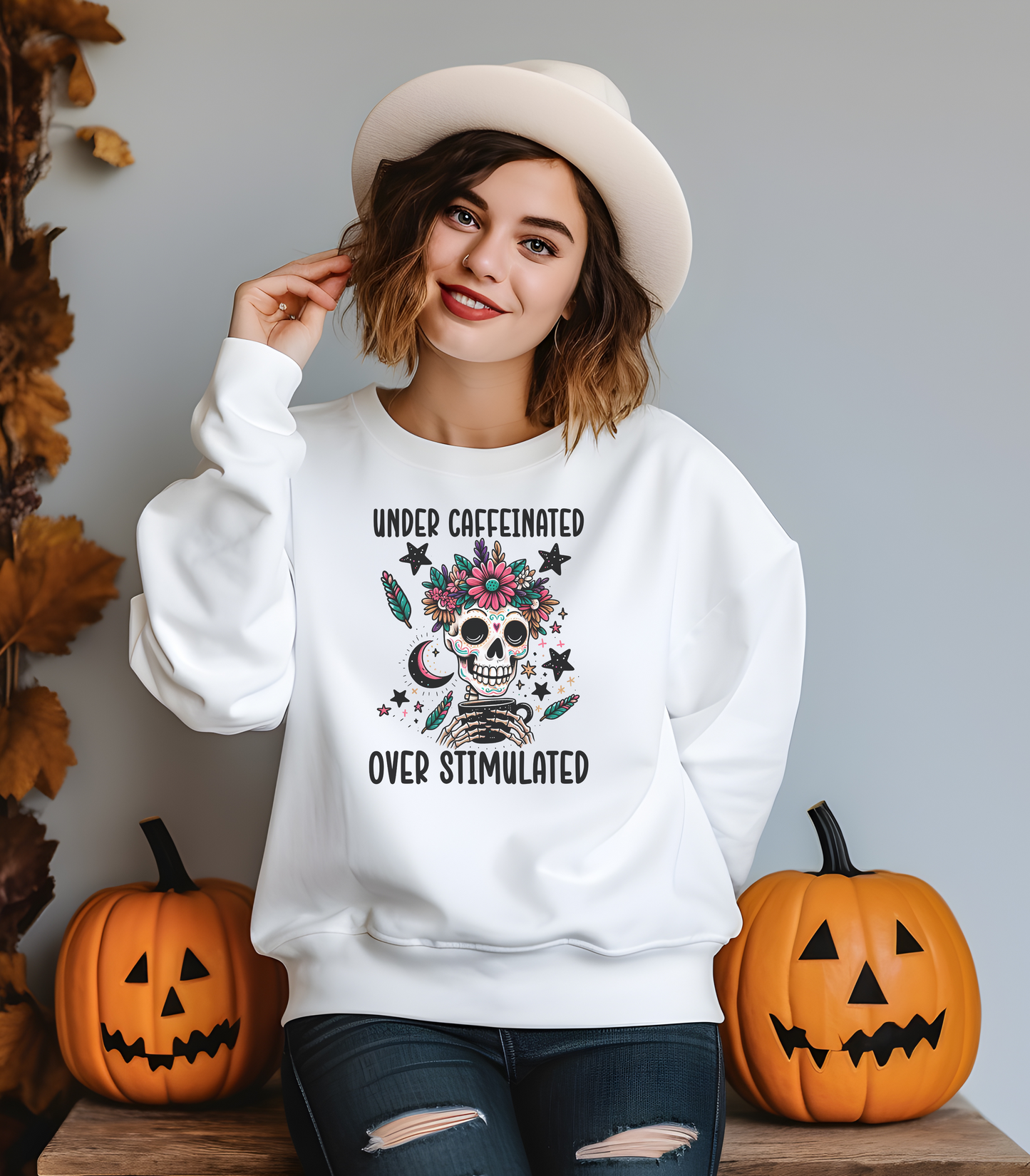 Under Caffeinated Over Stimulated Sweatshirt