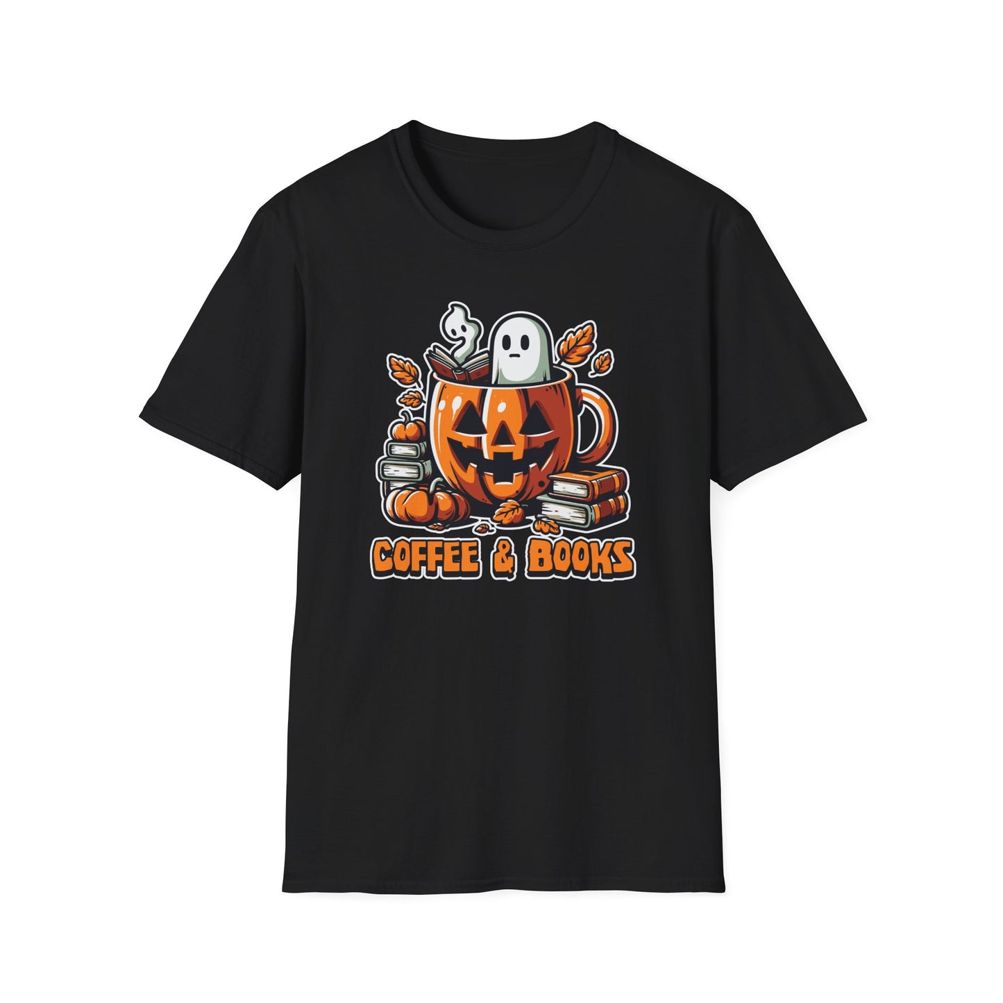 Halloween Coffee & Books T-Shirt