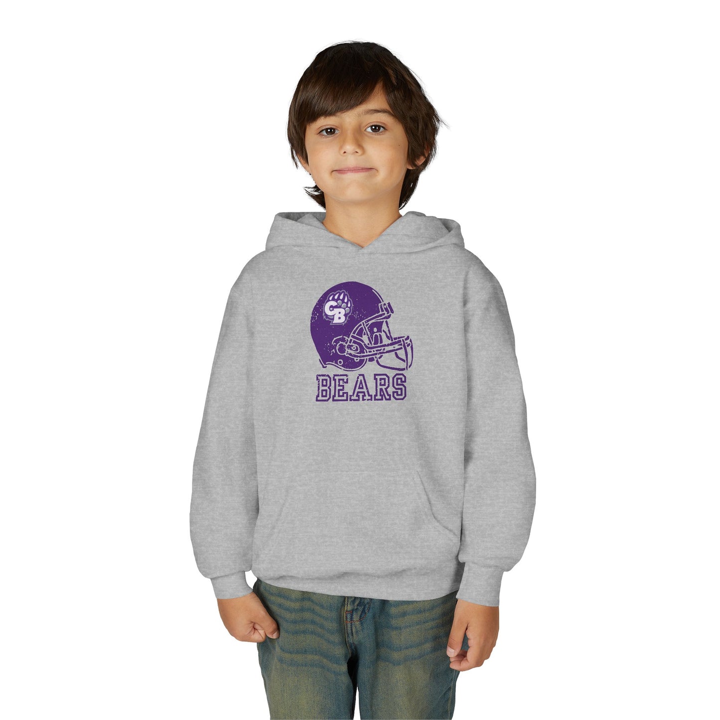 CB Bears Helmet Youth Hoodie