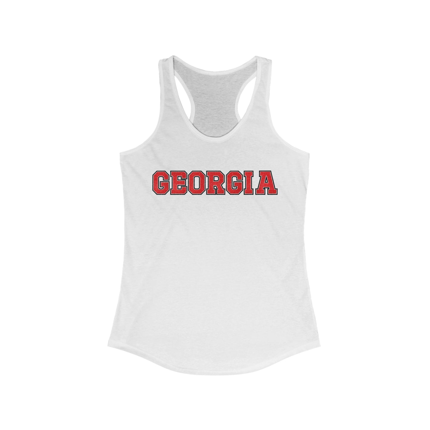 Glittery Georgia Racerback Tank Top
