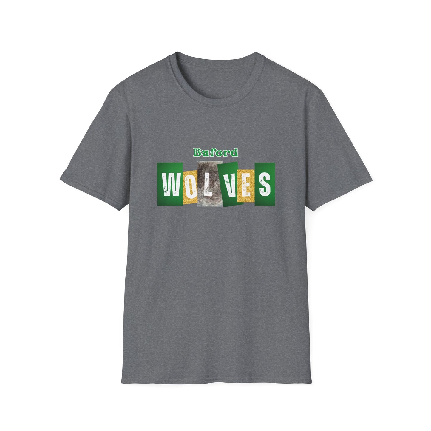 Buford Wolves Block Letters T-Shirt