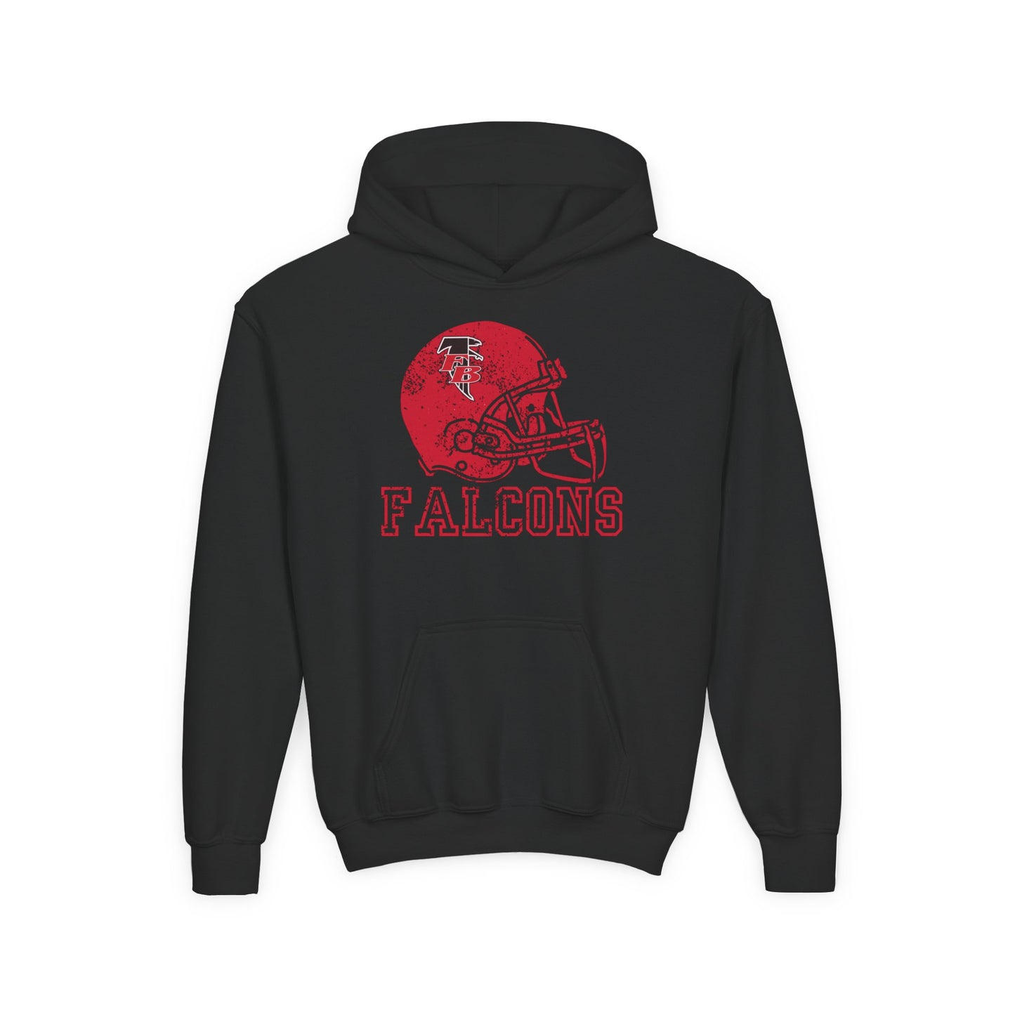 FB Falcons Helmet Youth Hoodie