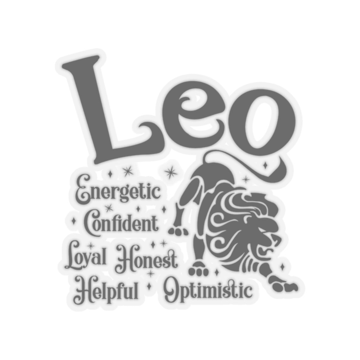 Leo Zodiac Kiss-Cut Stickers