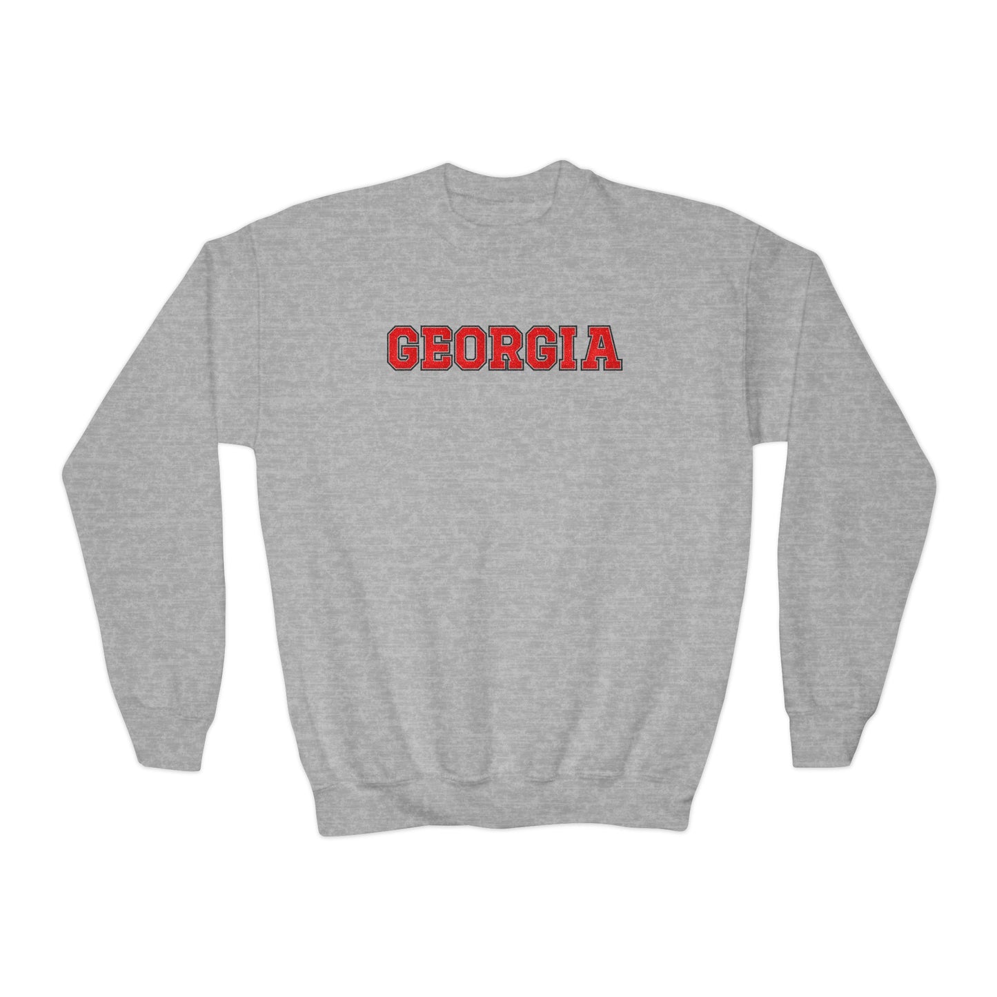 Glittery Georgia Youth Crewneck Sweatshirt