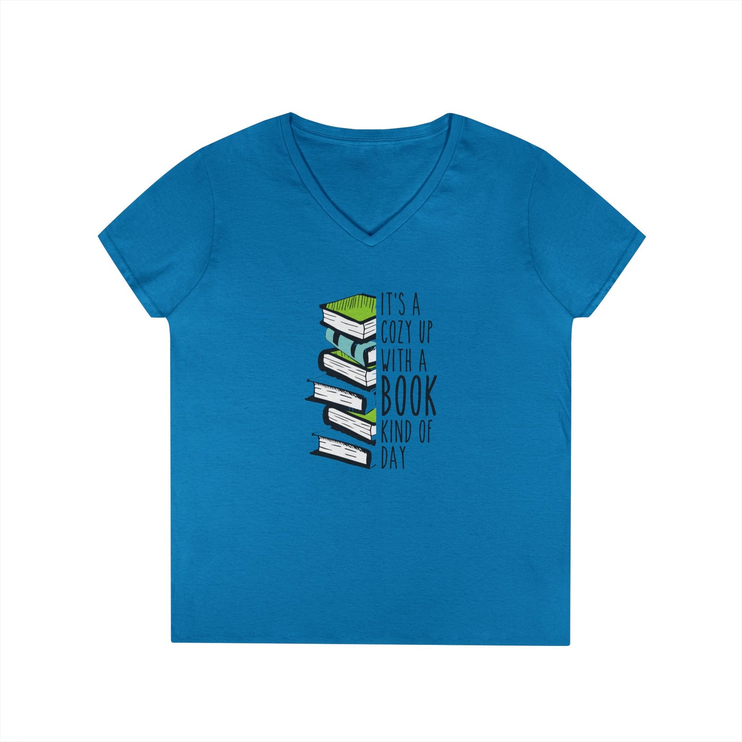 Cuddle Up & Read V-Neck Tee