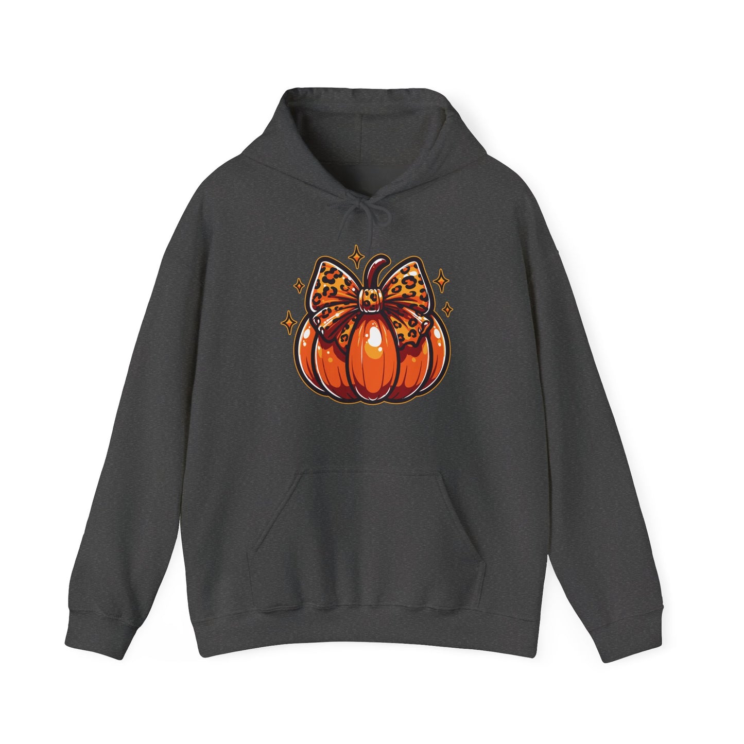 Leopard Pumpkin Bow Hoodie
