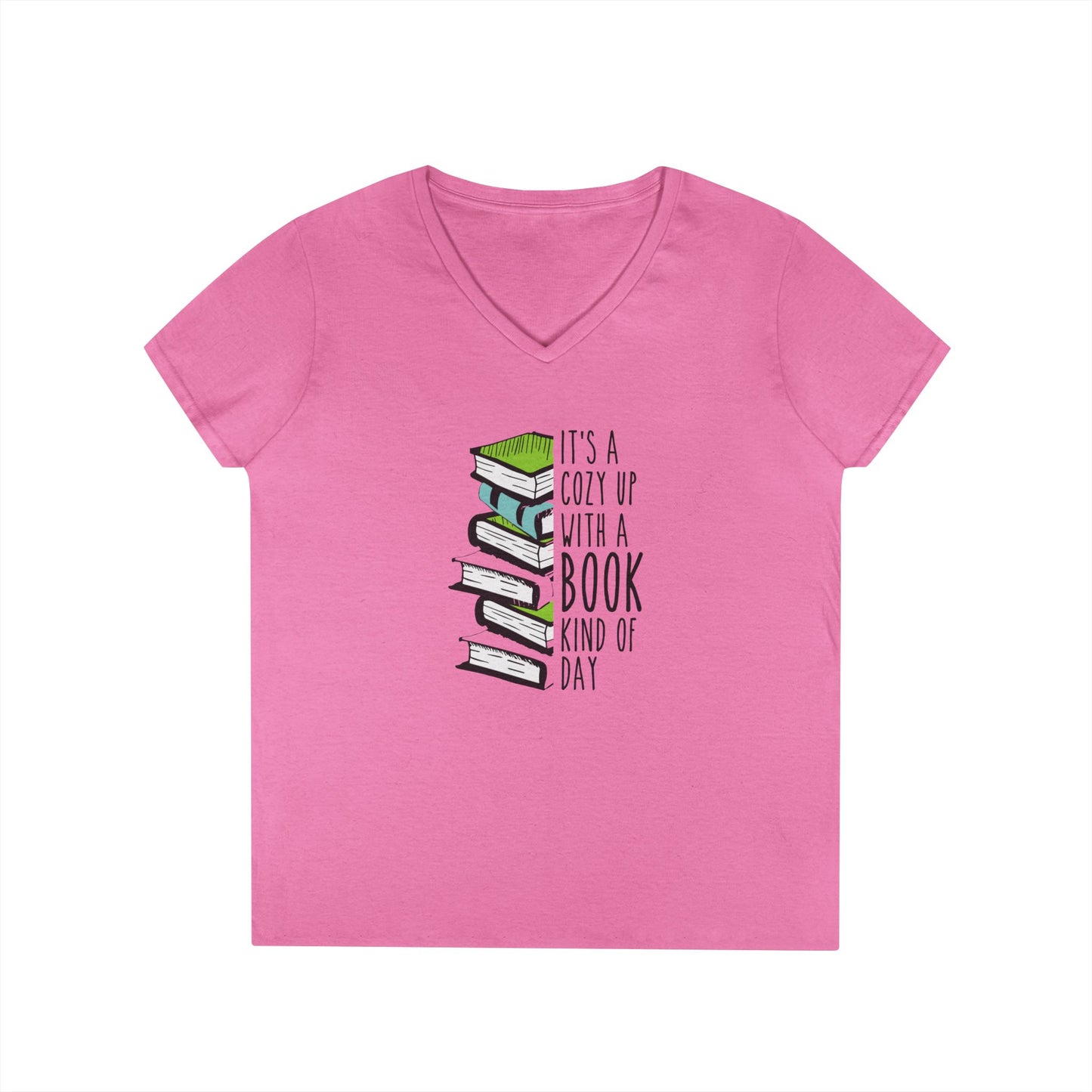 Cuddle Up & Read V-Neck Tee