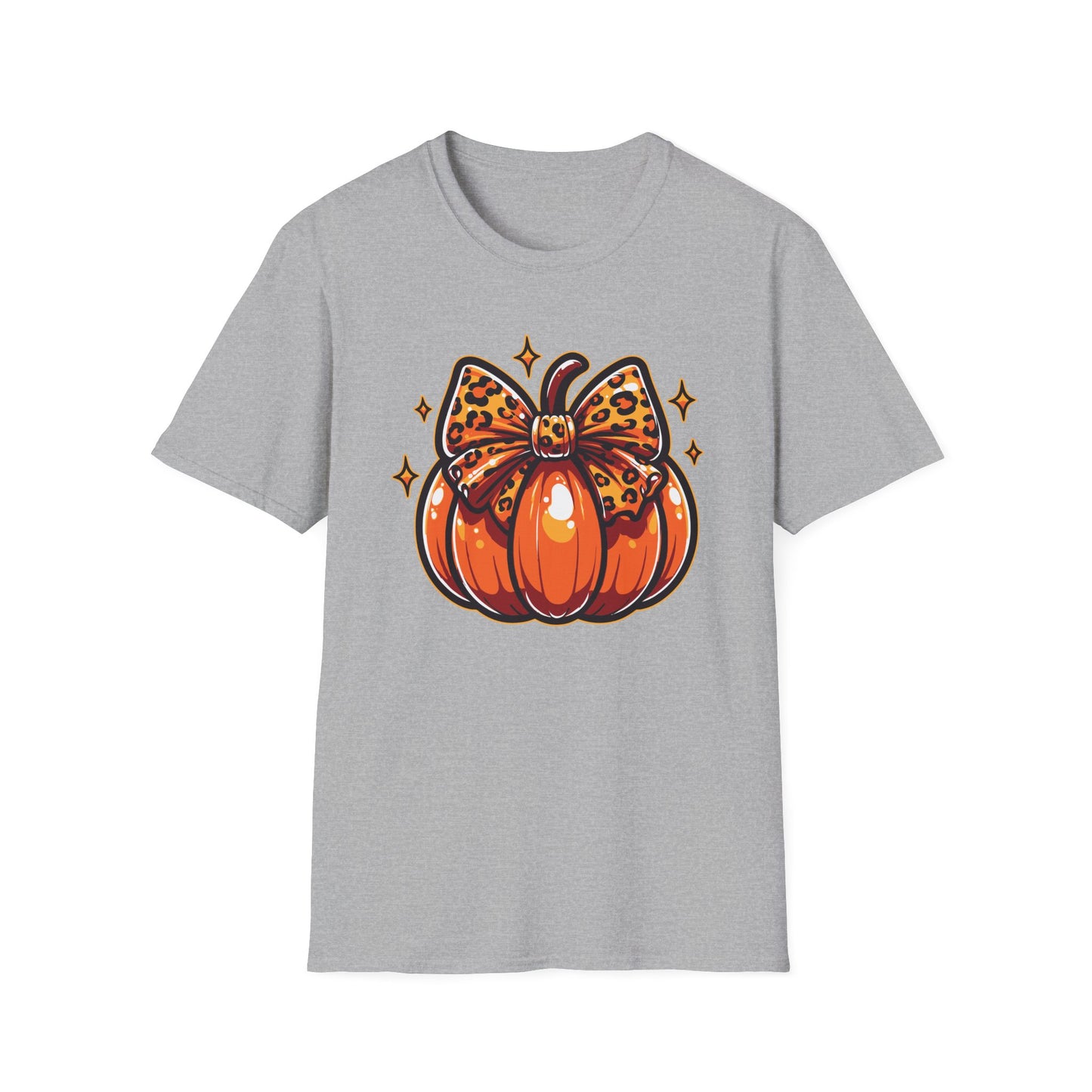 Leopard Pumpkin Bow T-Shirt