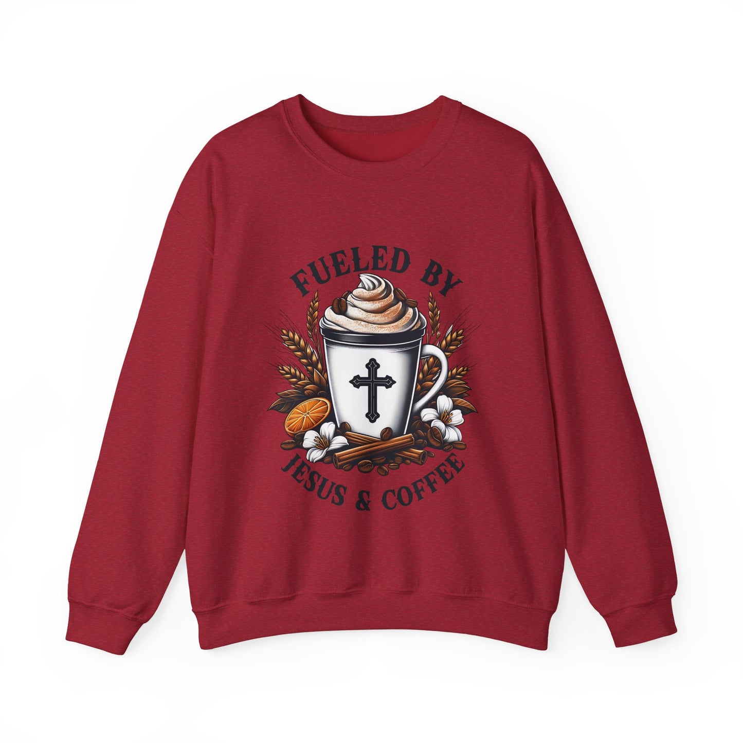Fueled by Jesus & Coffee Crewneck Sweatshirt