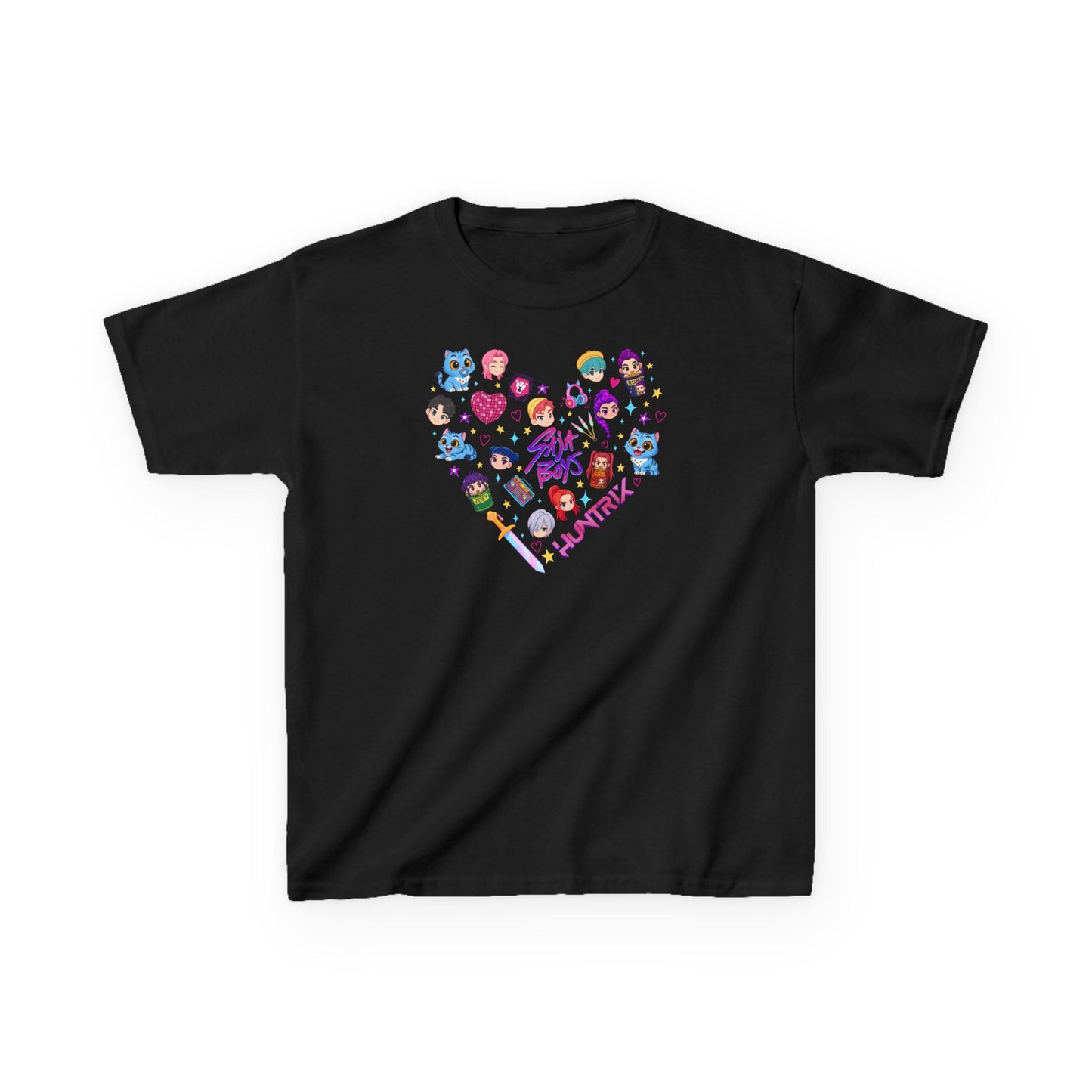 Kids Kpop Character heart Tee