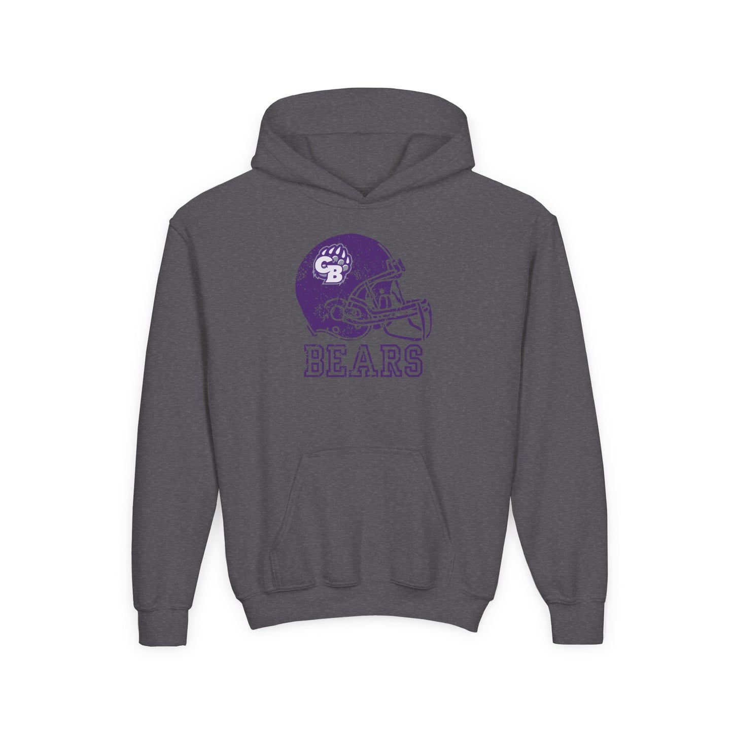 CB Bears Helmet Youth Hoodie