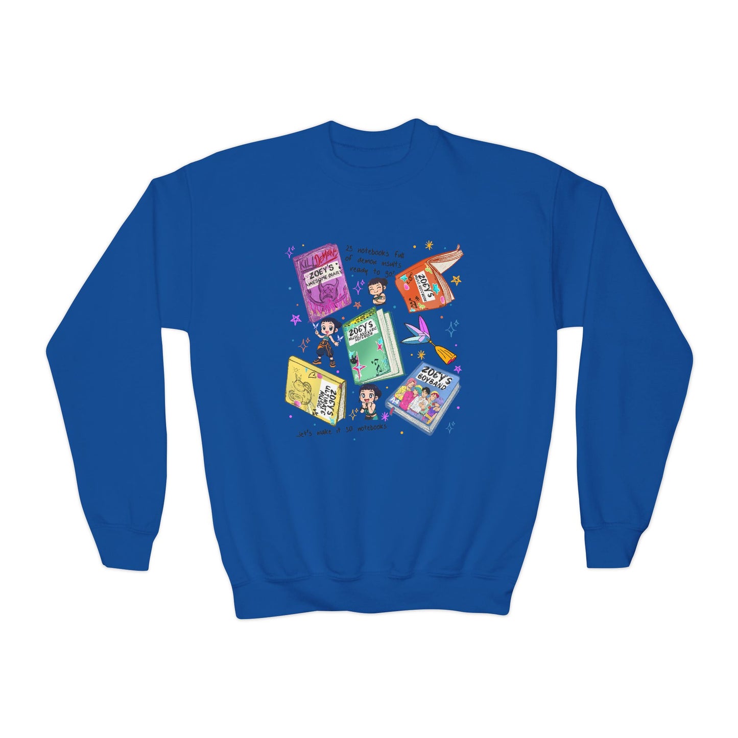 K-Pop Zoe's Books Youth Crewneck Sweatshirt