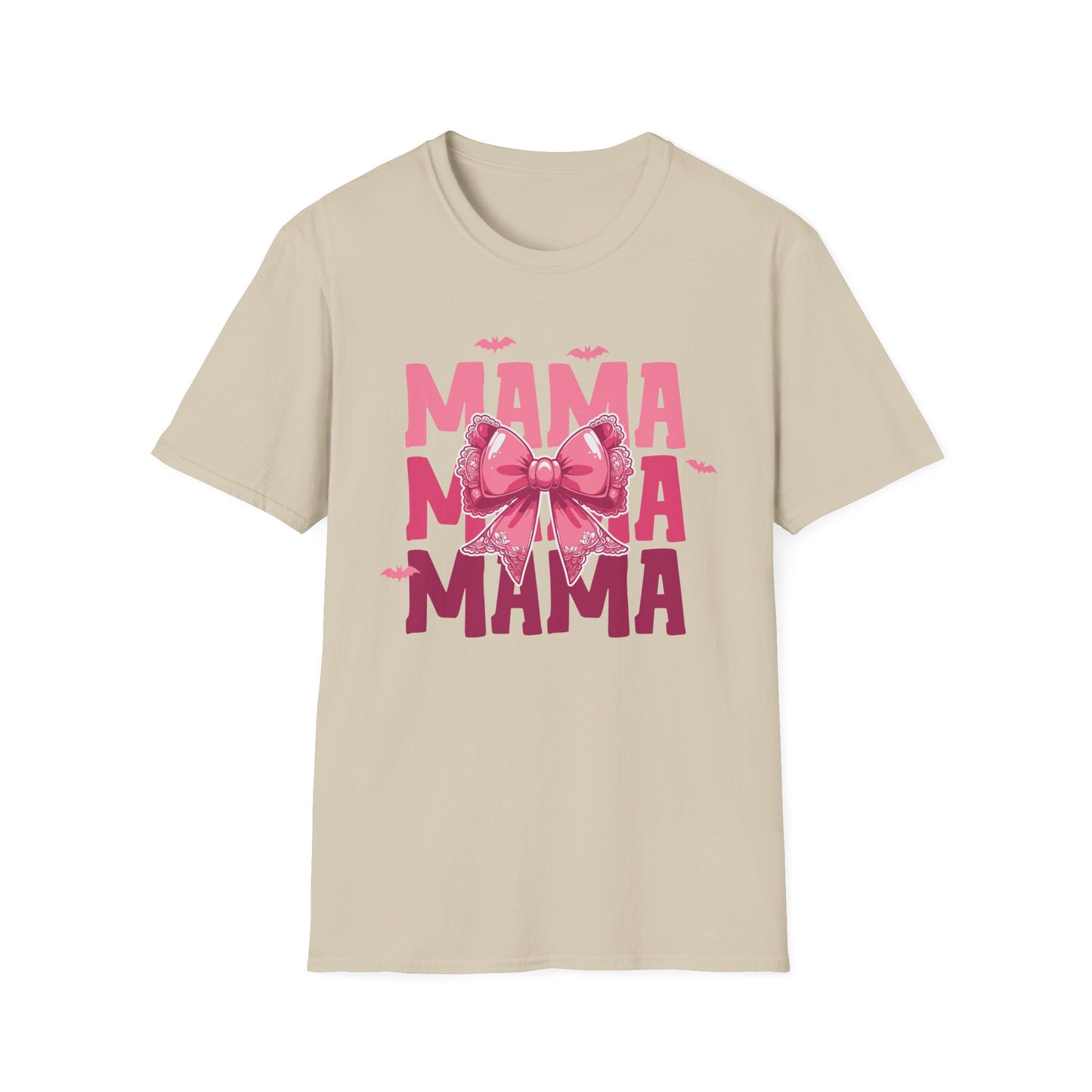 Halloween Mama With Bow Unisex Softstyle T-Shirt