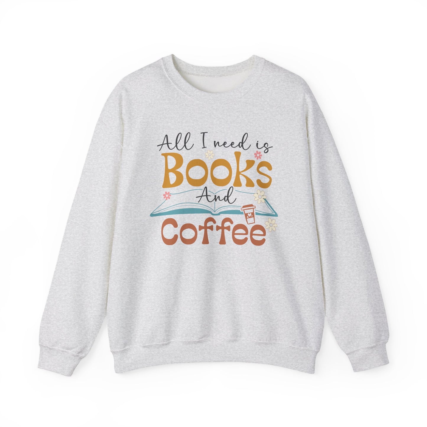 Books and Coffee Crewneck Sweatshirt