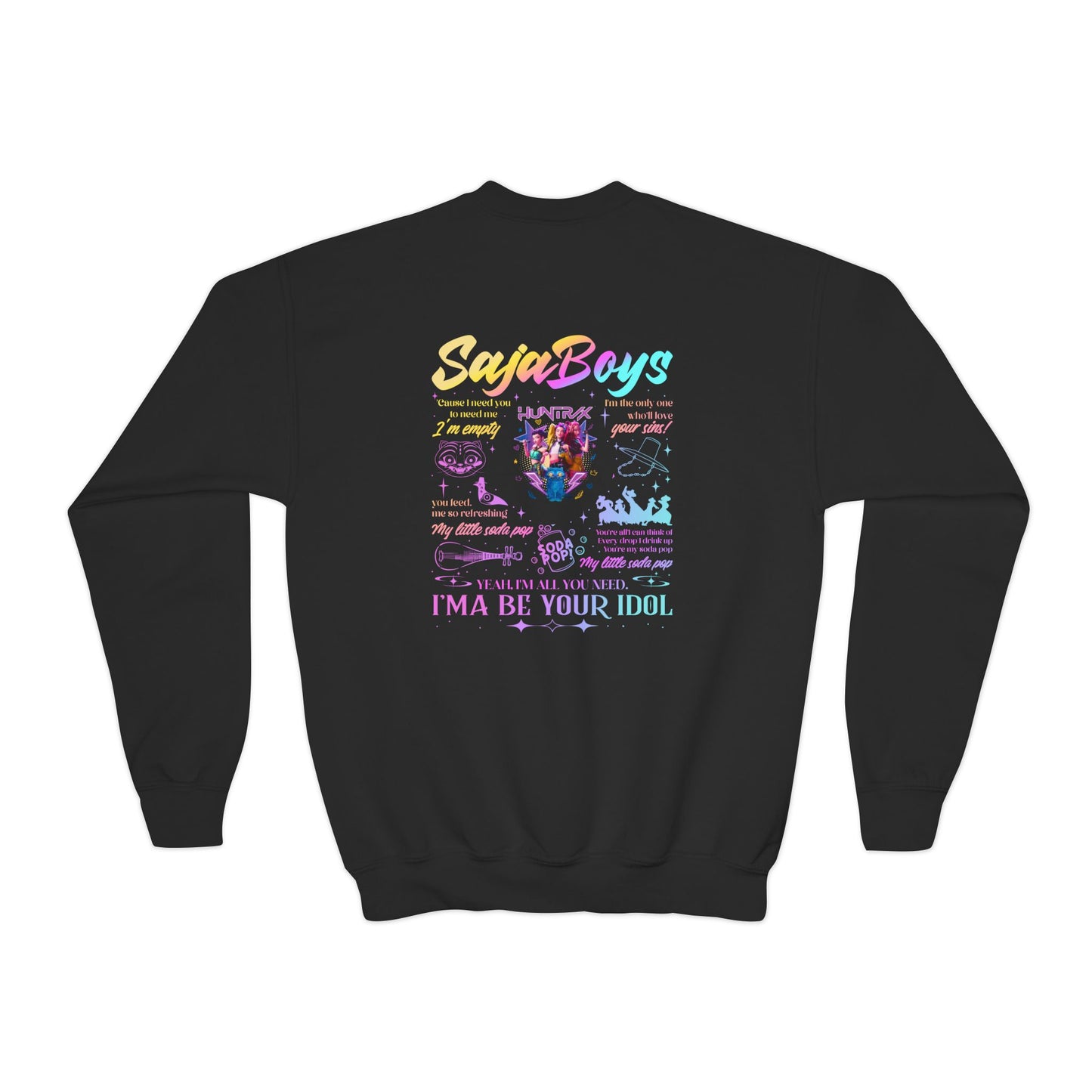 Youth Kpop Double Sided Crewneck Sweatshirt