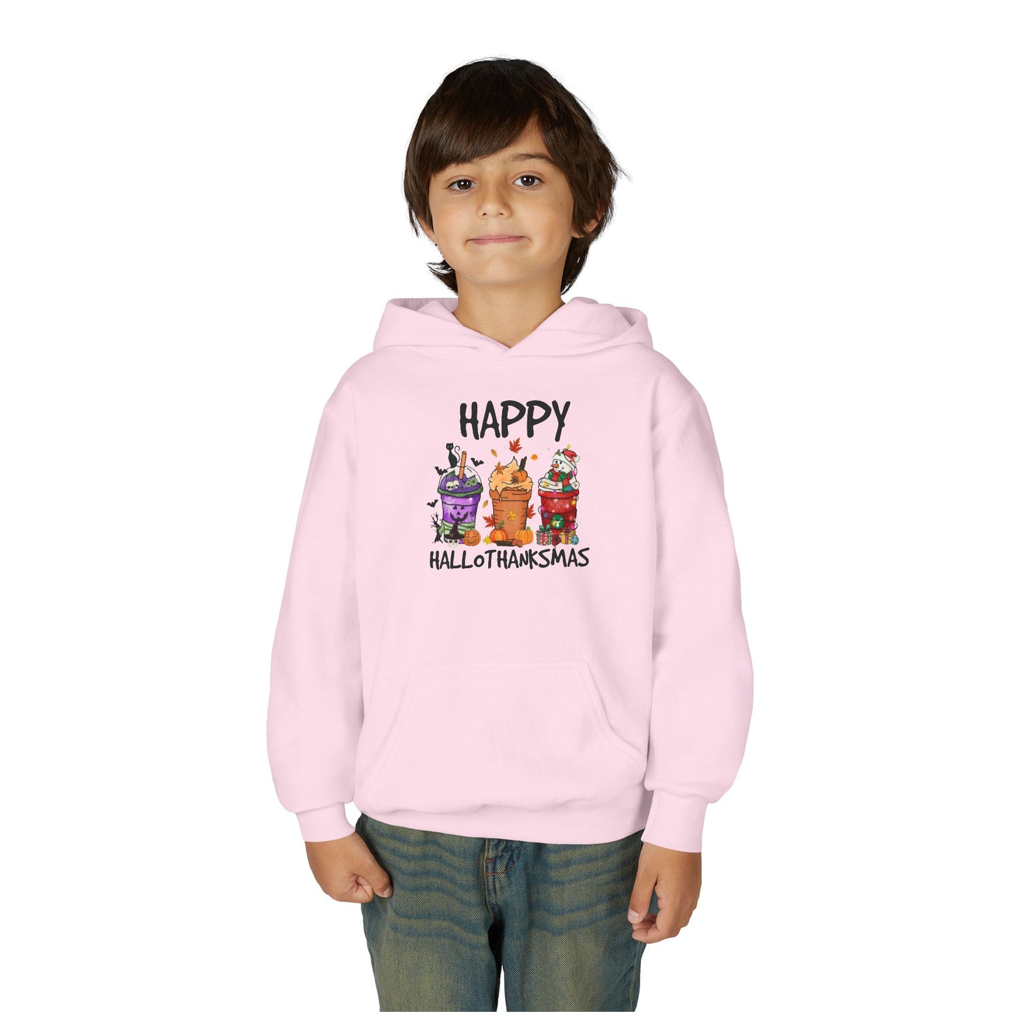 Happy Hallothanksmas Drinks Youth Hoodie