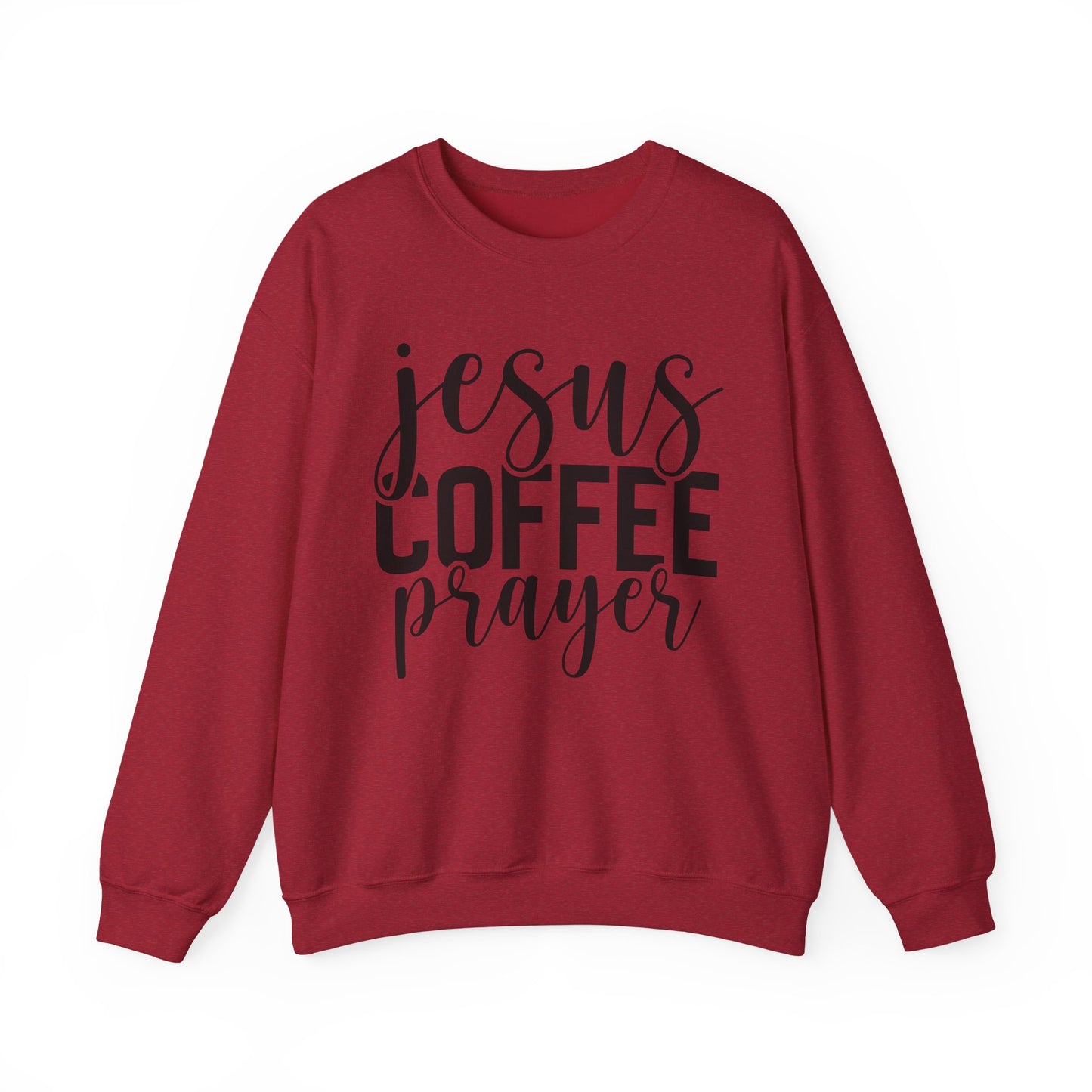 Jesus, Coffee, Prayer Crewneck Sweatshirt