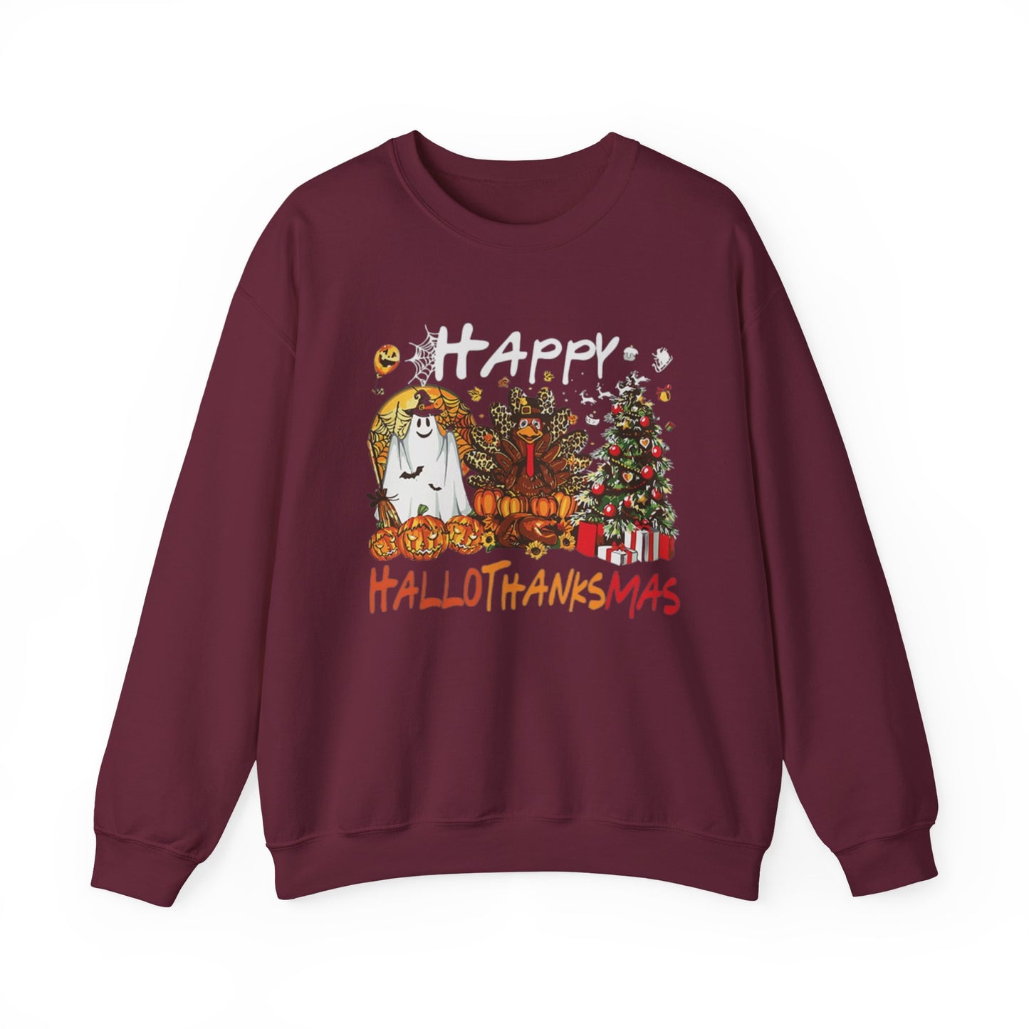 Happy Hallothanksmas Characters Sweatshirt