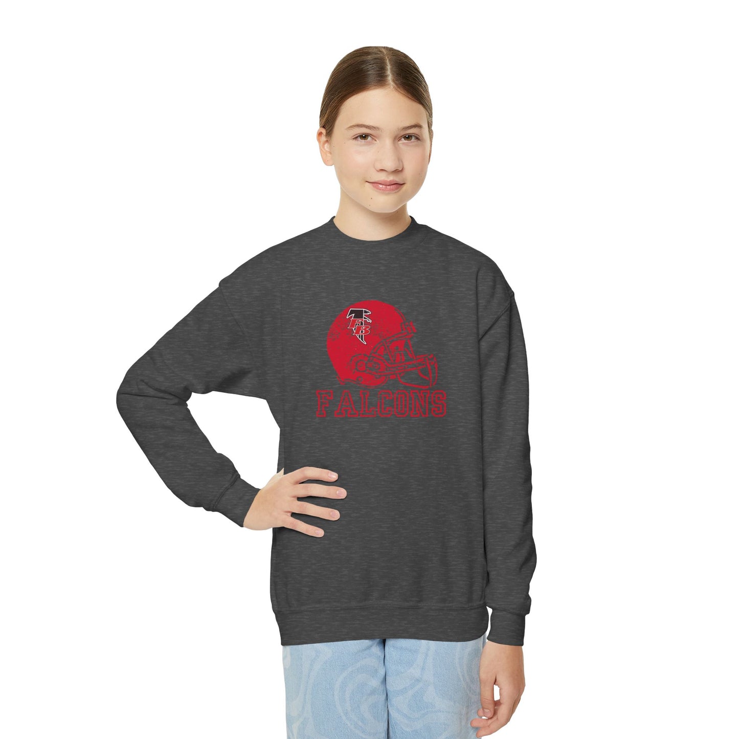 FB Falcons Helmet Youth Sweatshirt