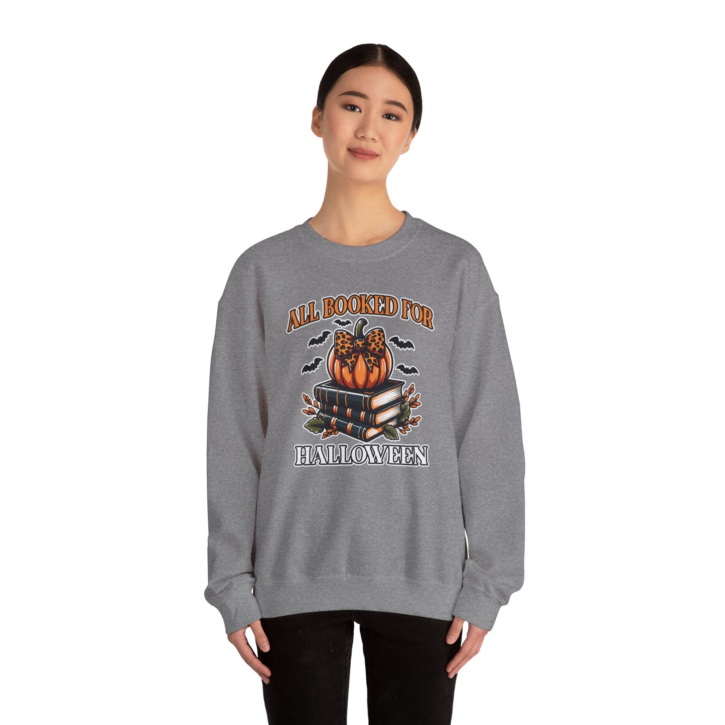 All Booked For Halloween Crewneck Sweatshirt