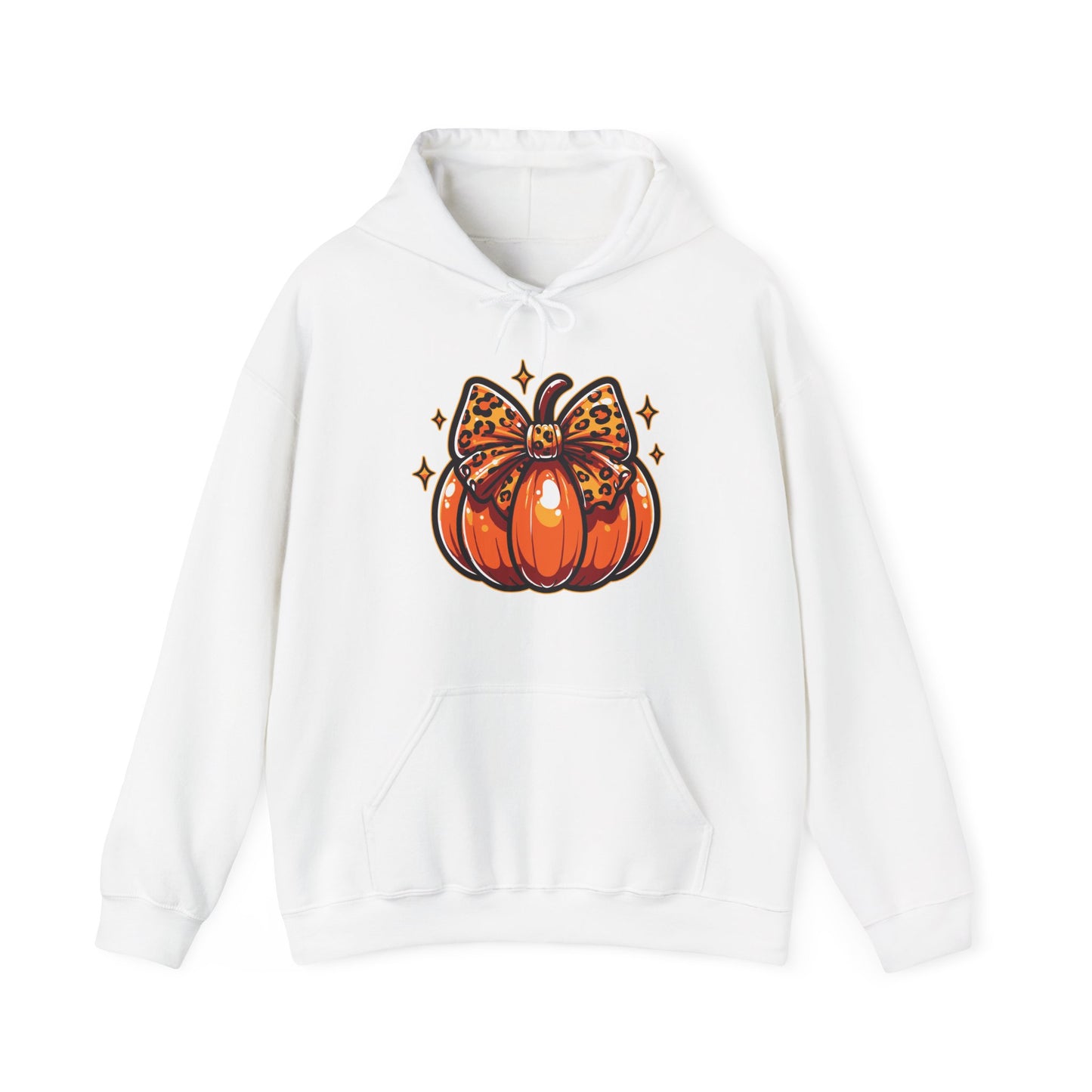 Leopard Pumpkin Bow Hoodie