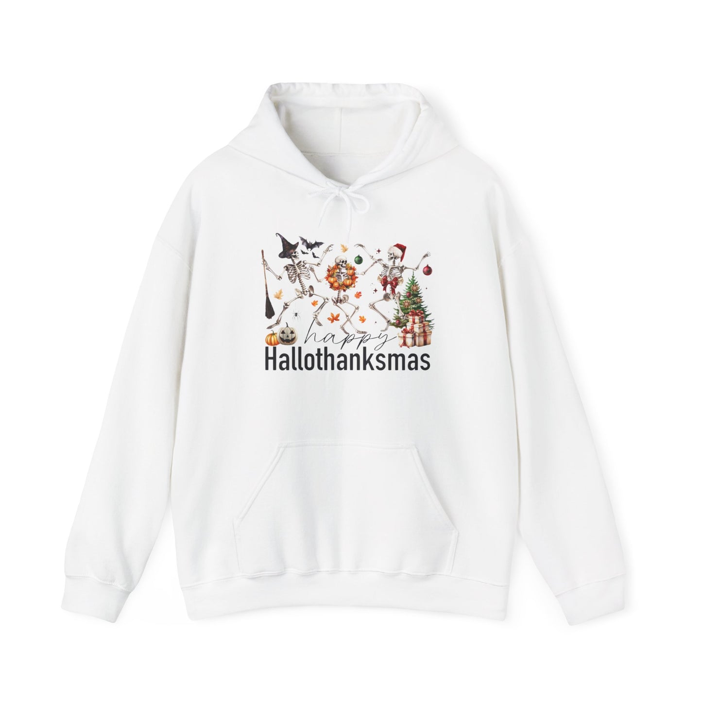 Happy Hallothanksmas Skeleton Hoodie