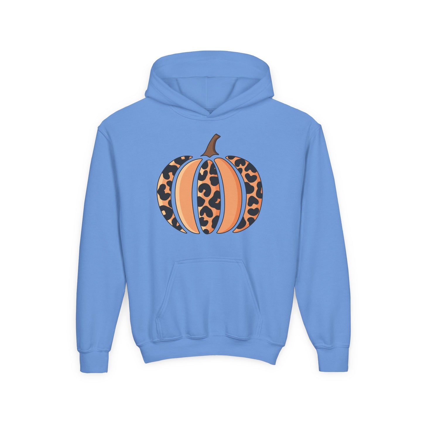 Leopard Print Pumpkin Youth Hoodie