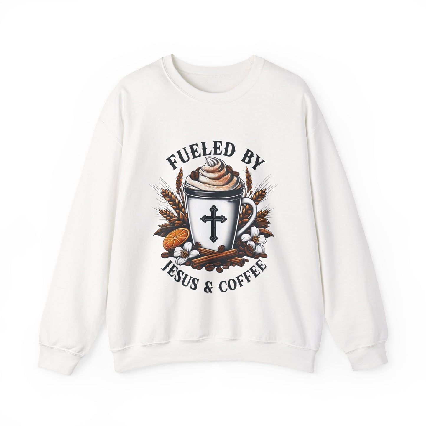 Fueled by Jesus & Coffee Crewneck Sweatshirt