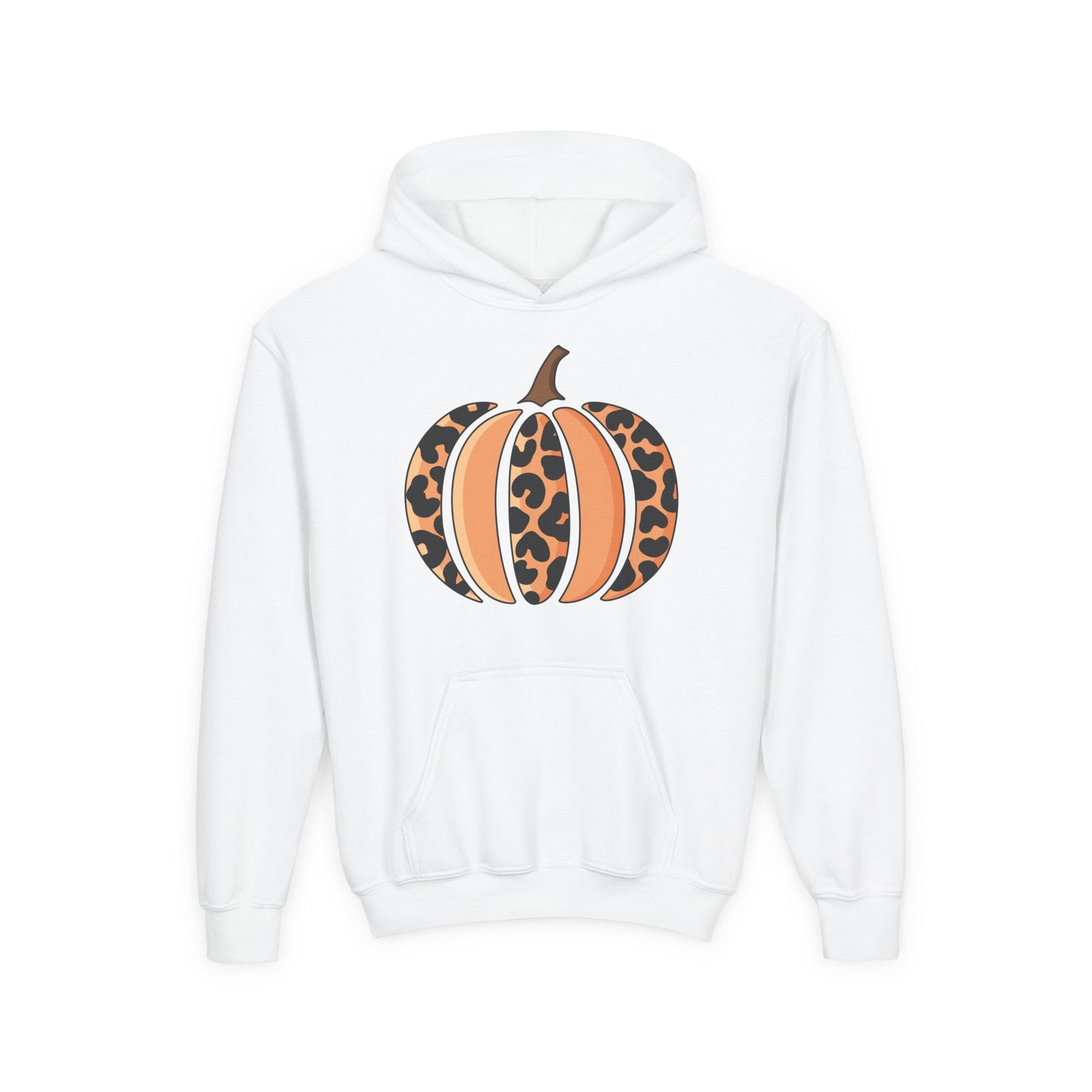 Leopard Print Pumpkin Youth Hoodie