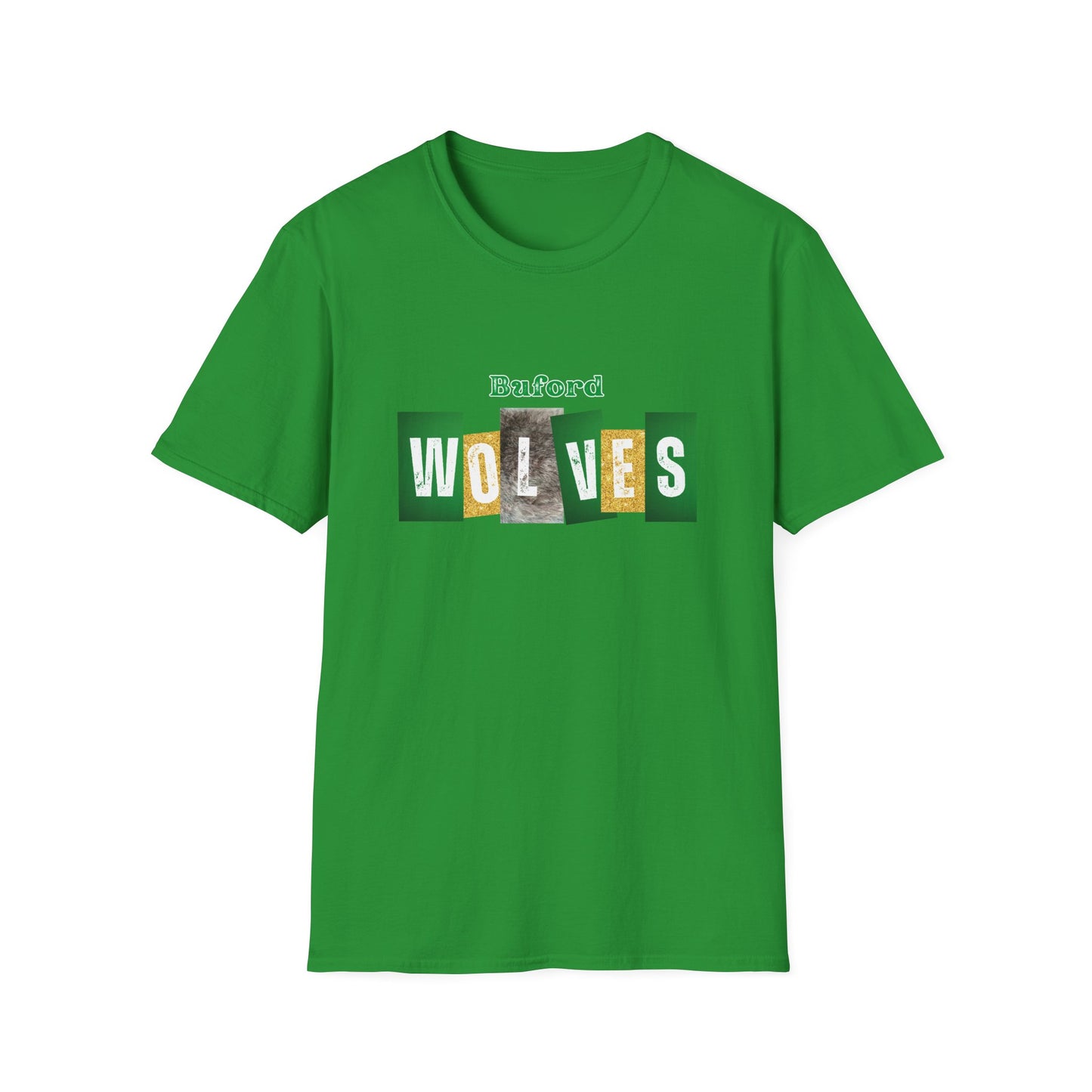 Buford Wolves Block Letters T-Shirt
