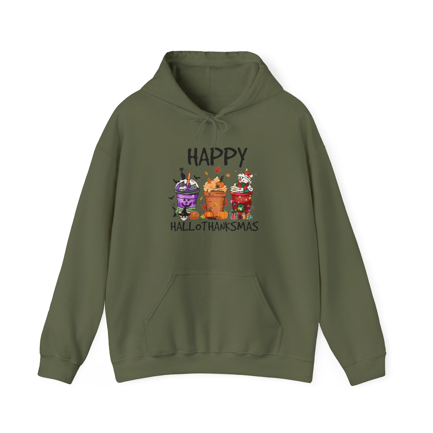 Happy Hallothanksmas Drinks Unisex Hoodie