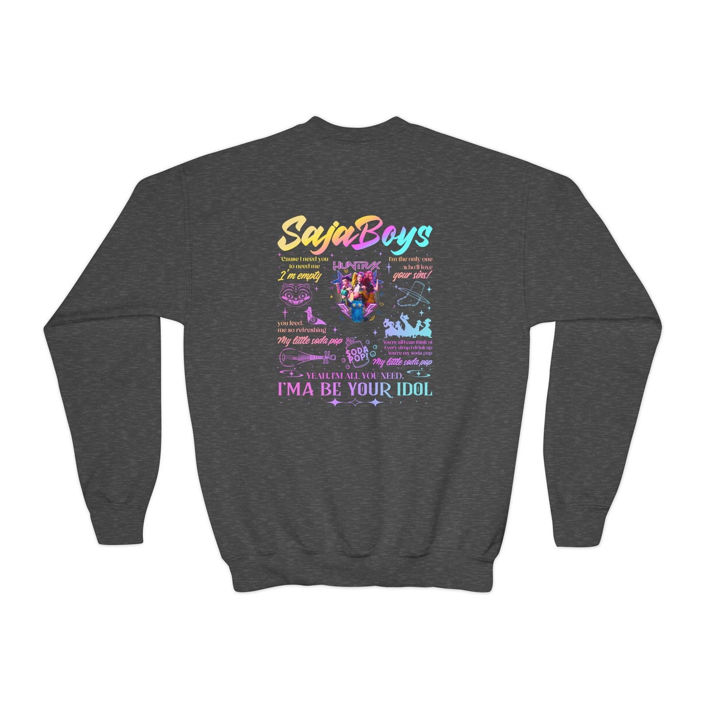 Youth Kpop Double Sided Crewneck Sweatshirt