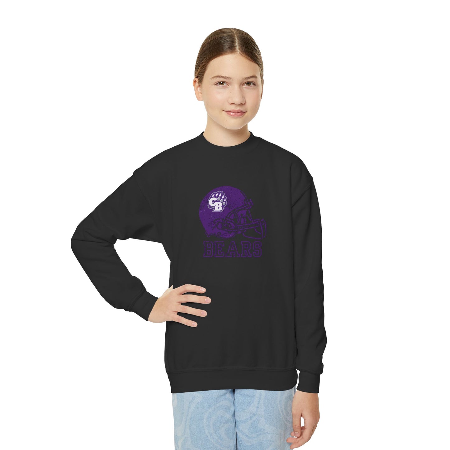 CB Bears Helmet Youth Sweatshirt