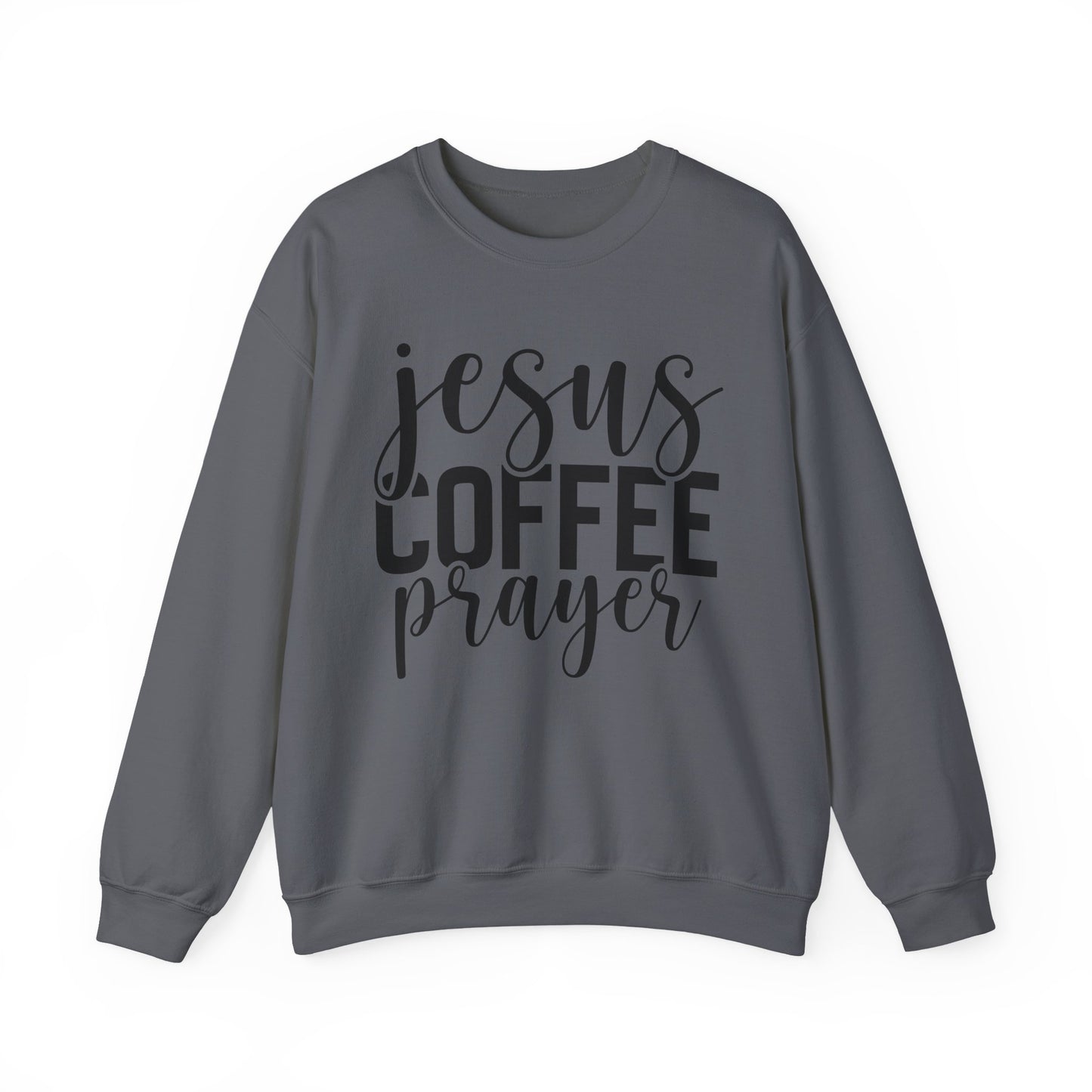 Jesus, Coffee, Prayer Crewneck Sweatshirt