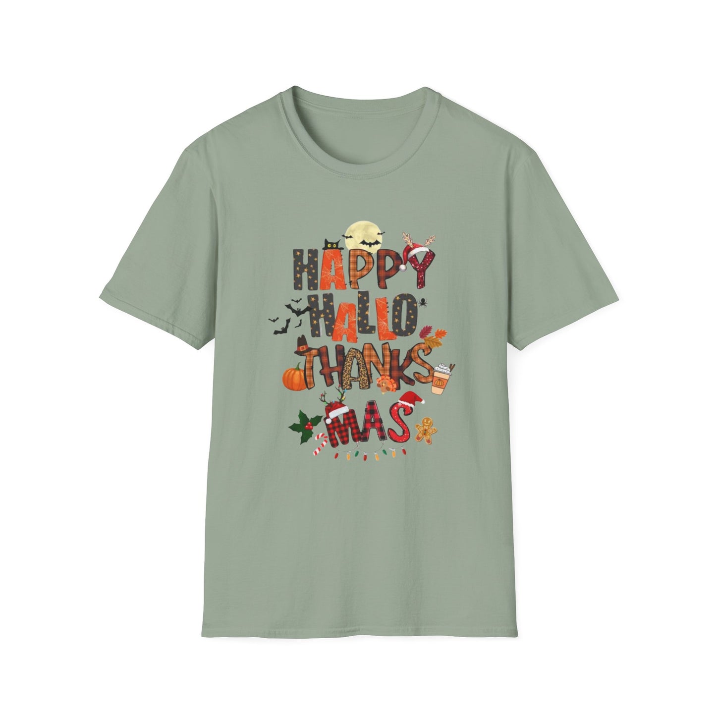 Happy Hallothanksmas Unisex Softstyle T-Shirt