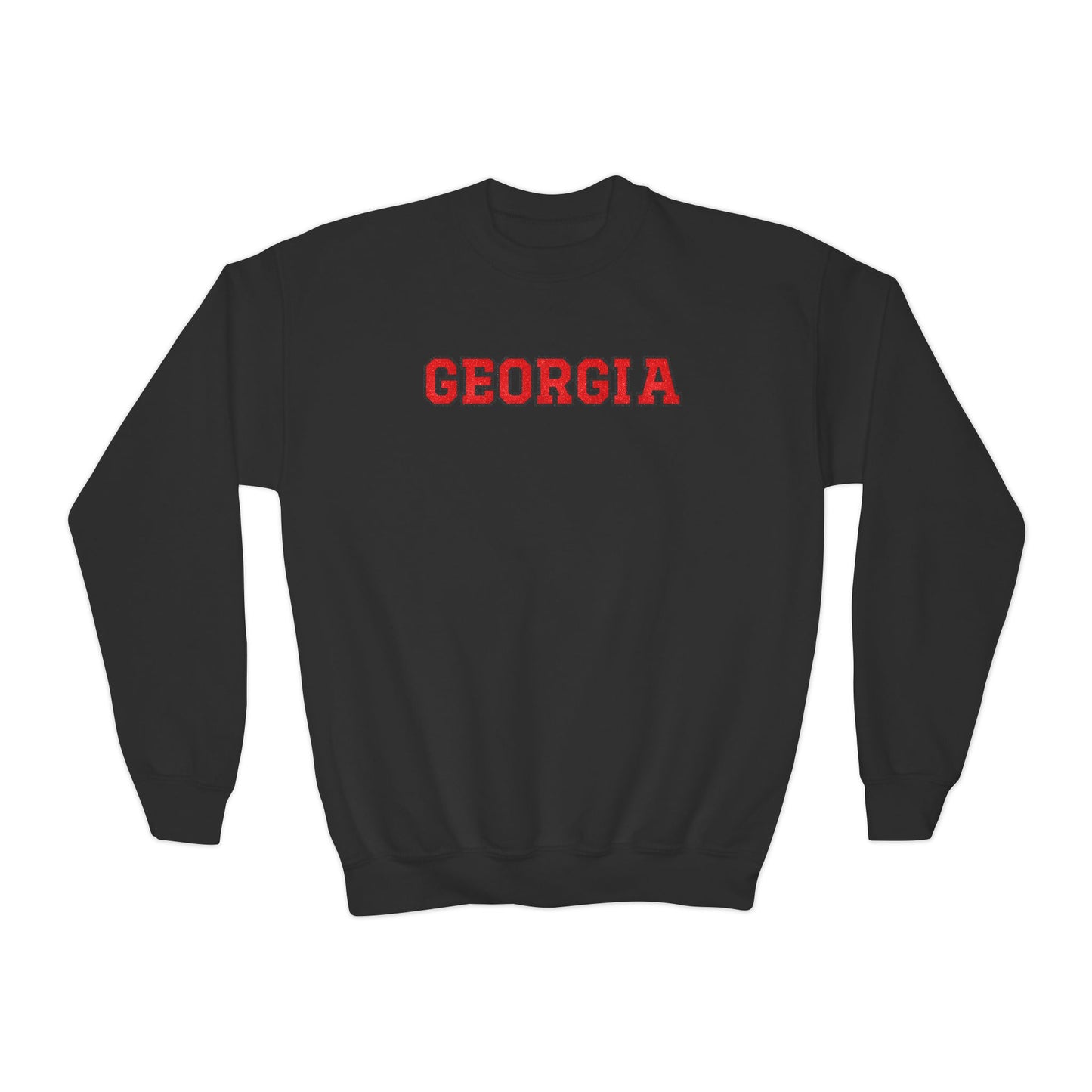 Glittery Georgia Youth Crewneck Sweatshirt