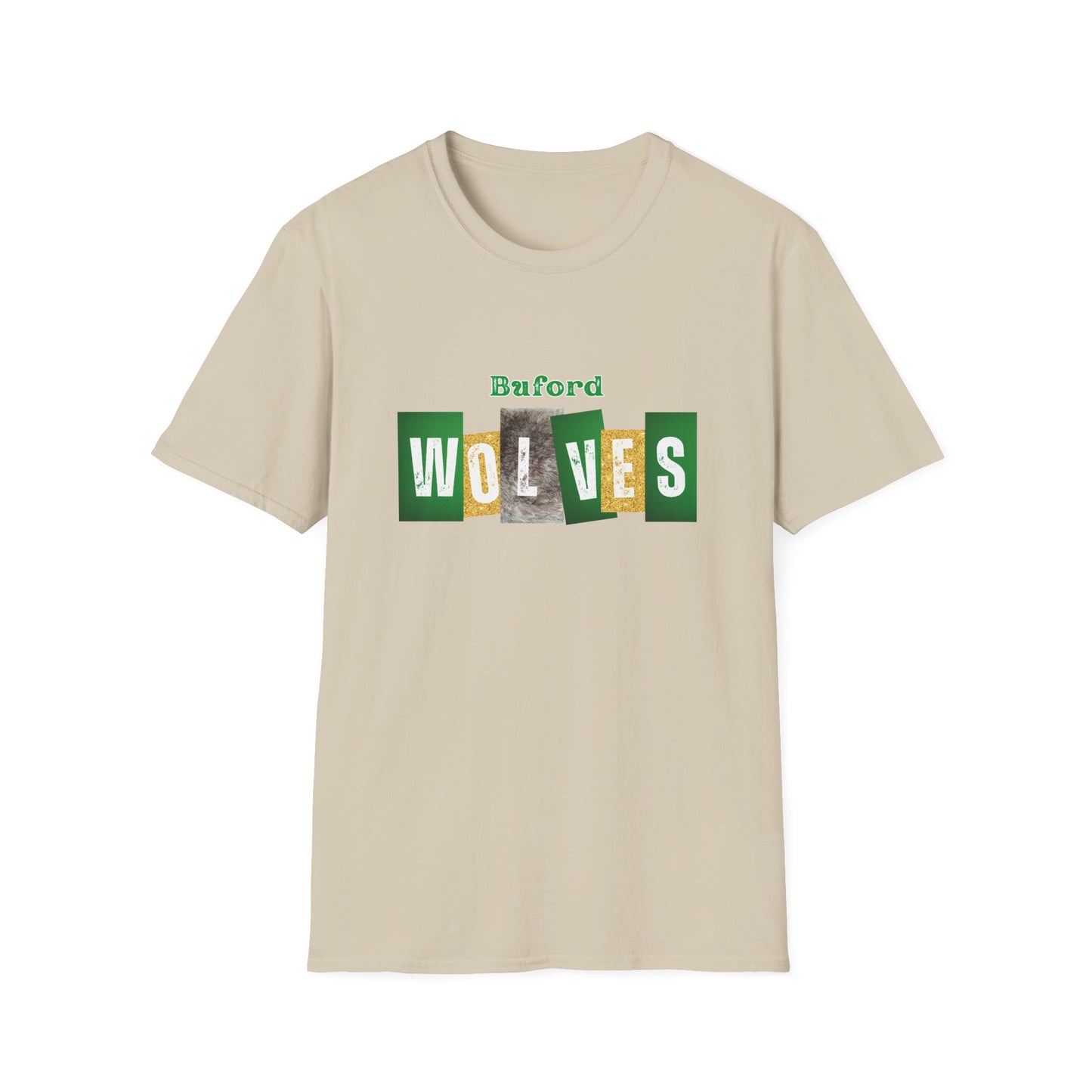Buford Wolves Block Letters T-Shirt