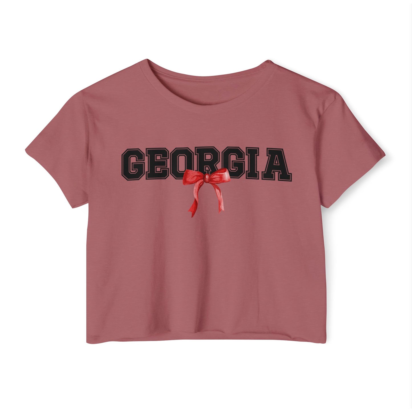 Georgia with bow Crop Top