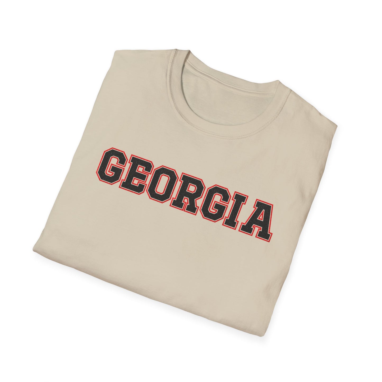 Glittery Black Georgia Softstyle T-Shirt