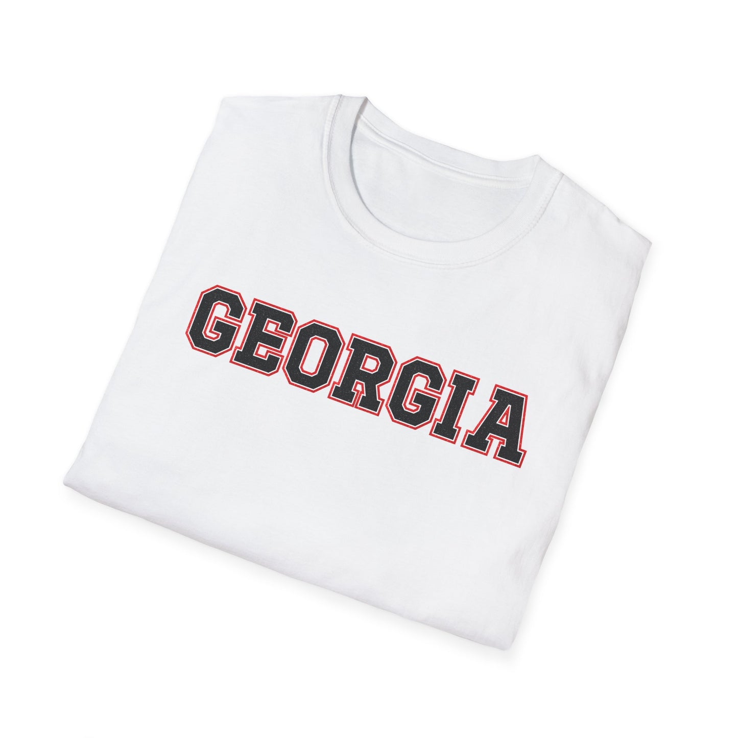 Glittery Black Georgia Softstyle T-Shirt