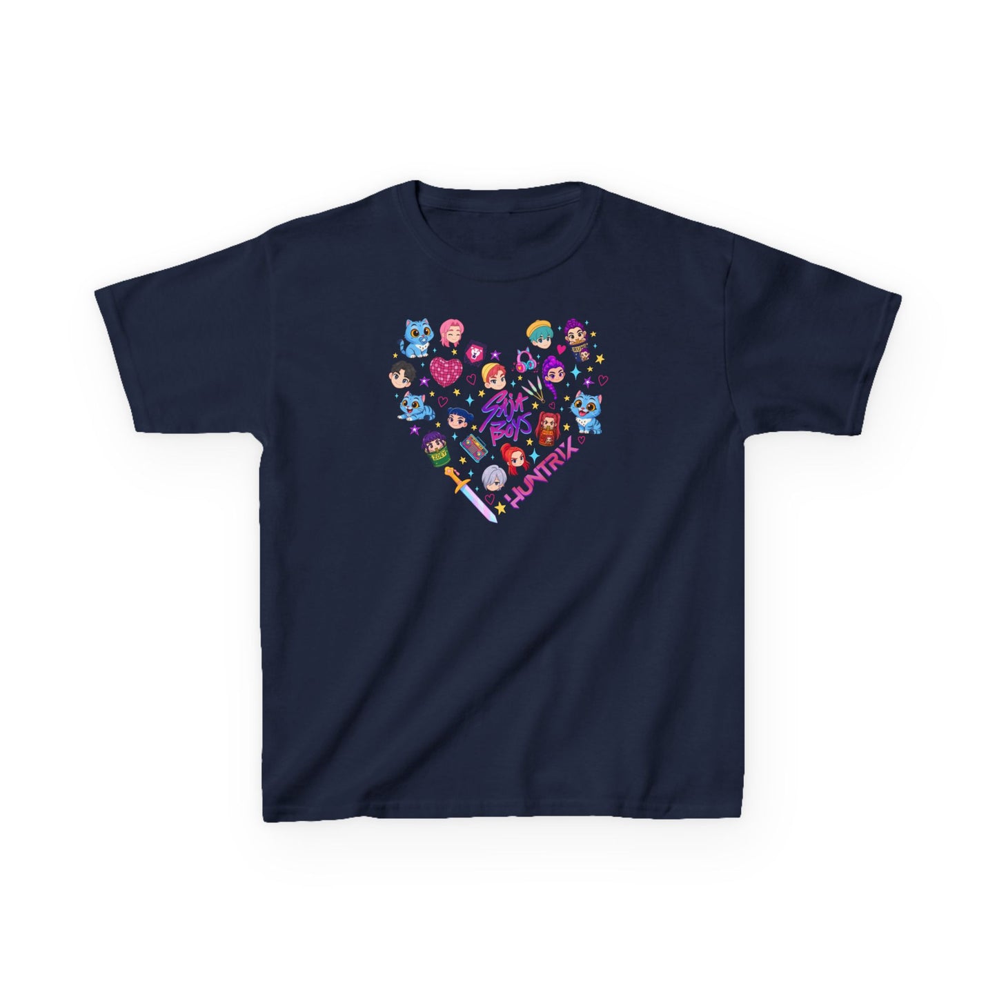 Kids Kpop Character heart Tee